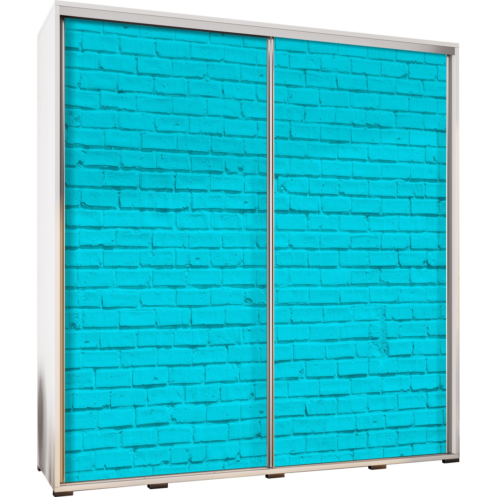 Szafa 205 z Grafiką Turkusowa Cegła Penelopa Maridex Dąb Catania