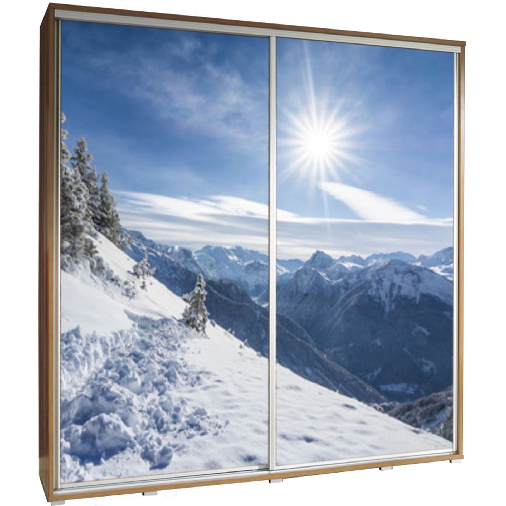 Szafa 205 z Grafiką Zima 2 Penelopa Maridex Dąb Catania