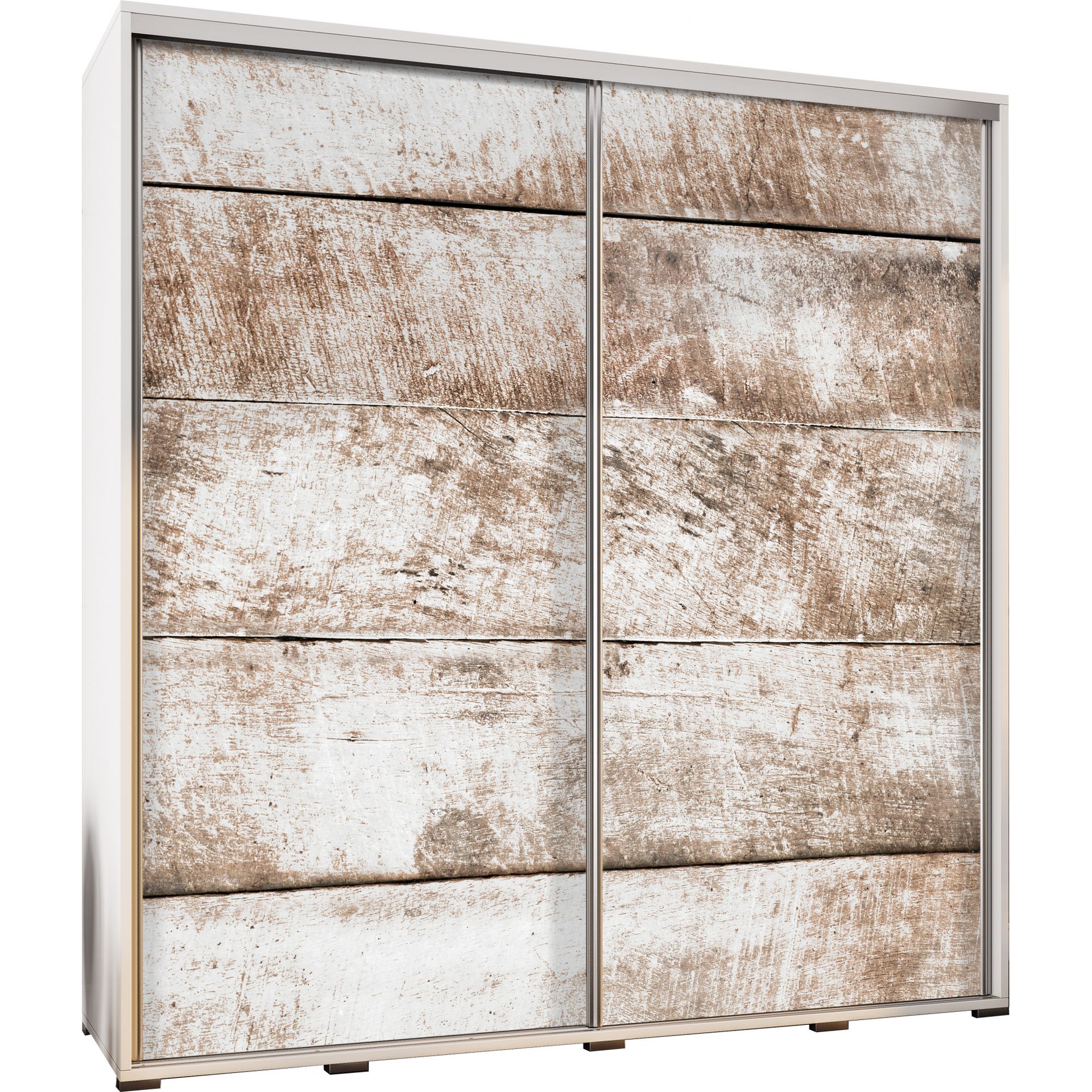 Szafa 205 z Grafiką Białe Drewno 2 Penelopa Maridex Dąb Catania