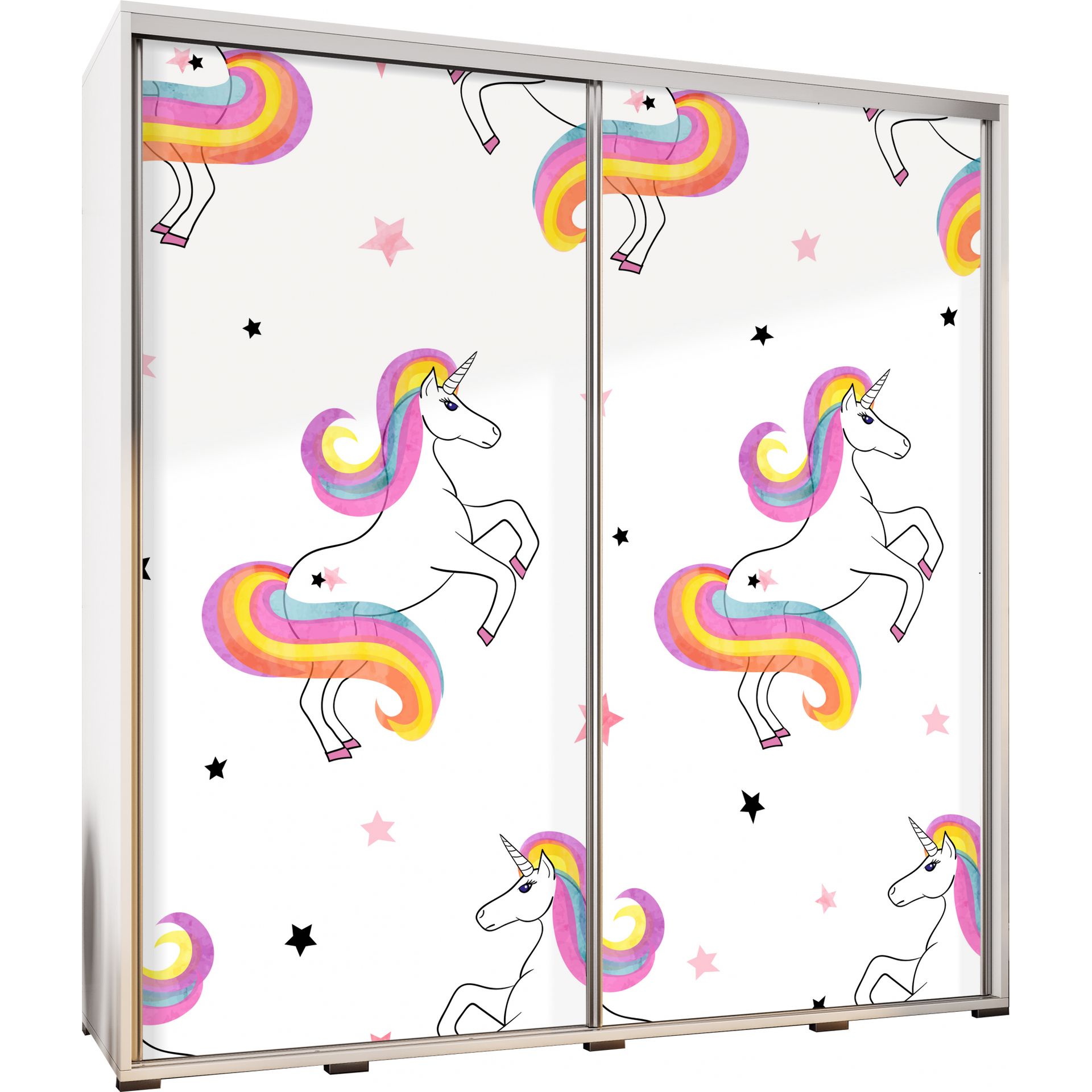 Szafa 205 z Grafiką Unicorn 1 Penelopa Maridex Dąb Artisan