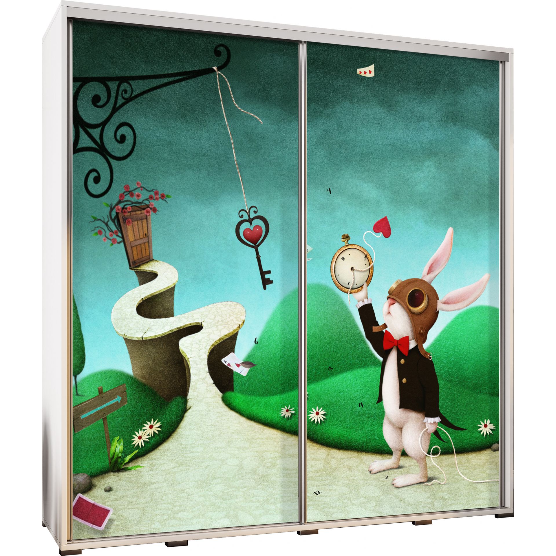 Szafa 205 z Grafiką Bajka Penelopa Maridex Biały Mat