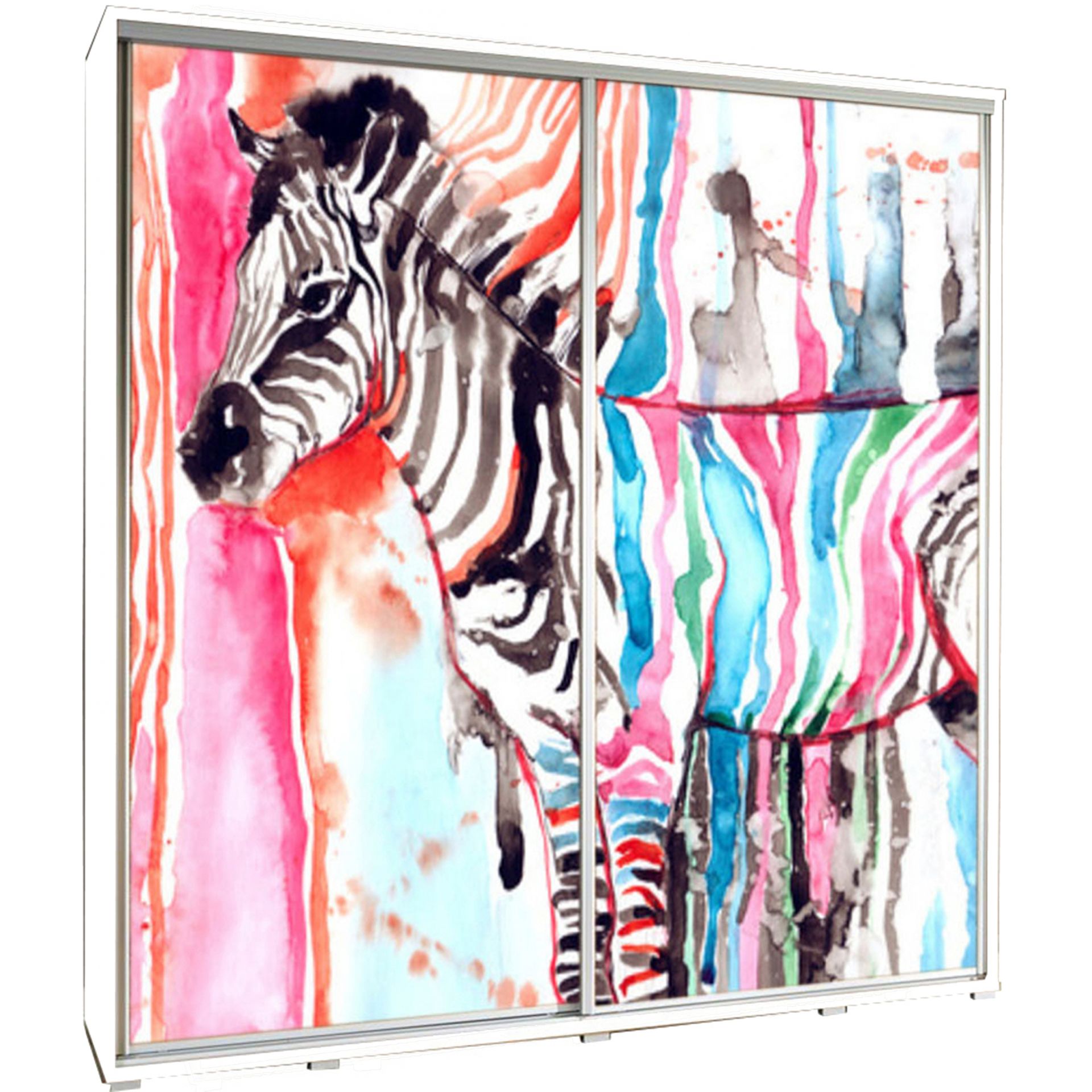 Szafa 205 z Grafiką Zebra Penelopa Maridex Dąb Artisan