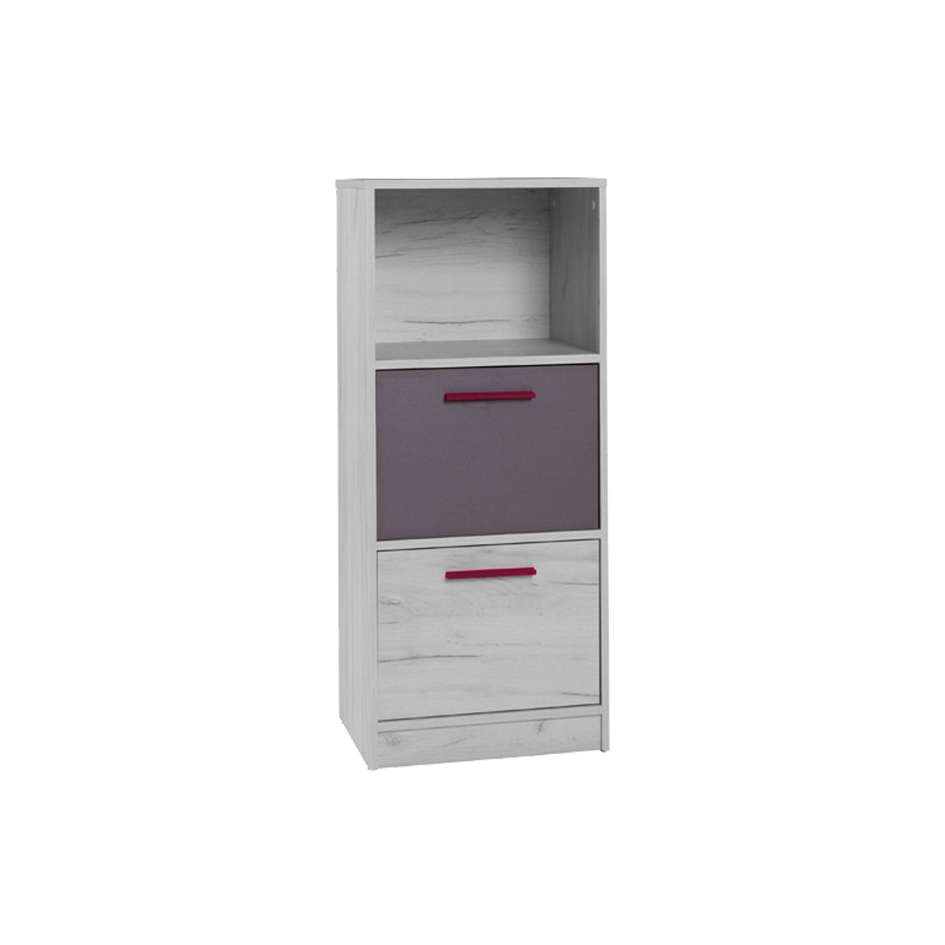 Komoda Mała R12 Rest Maridex Popiel, Dąb Craft Biały Kolor 03