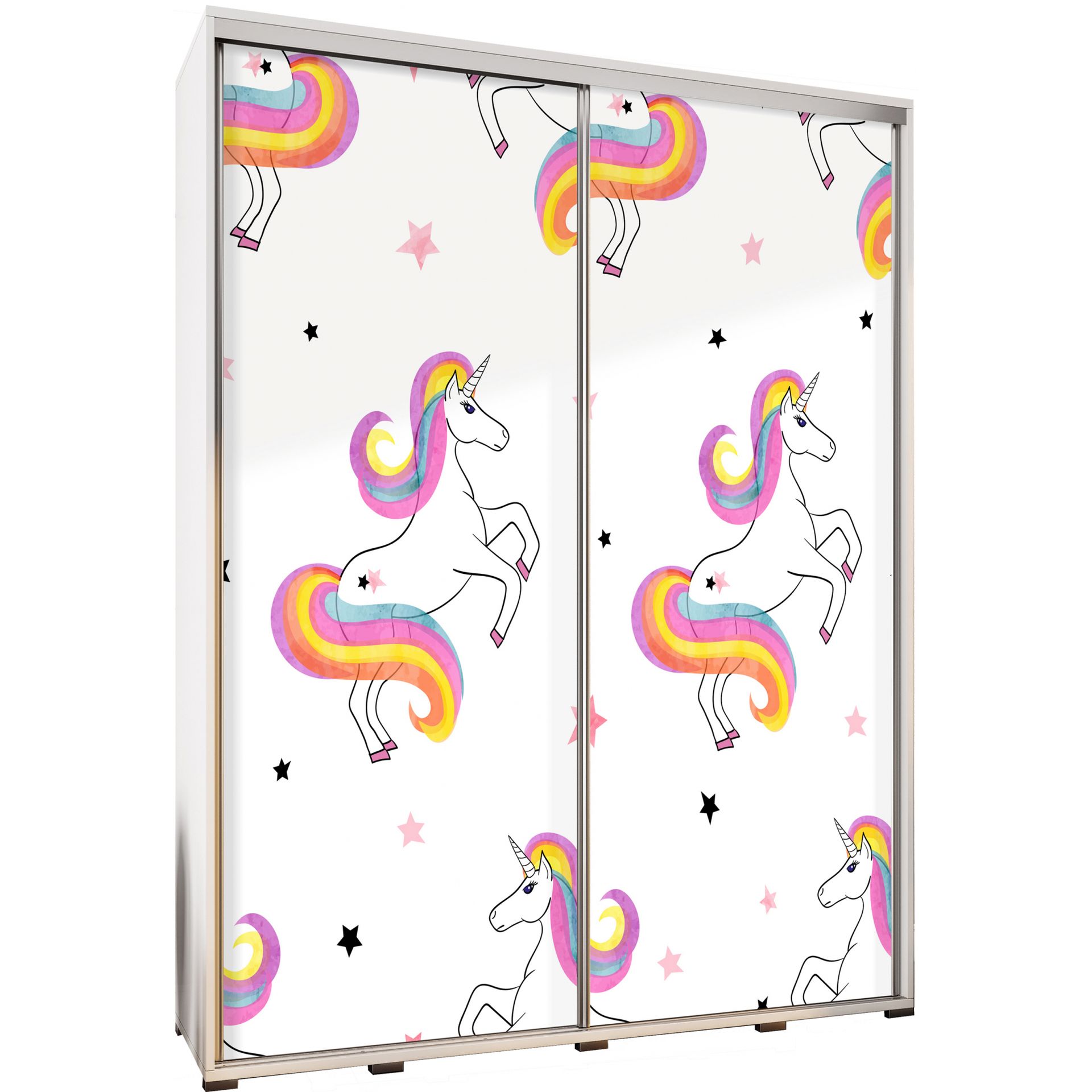 Szafa 155 z Grafiką Unicorn 1 Penelopa Maridex Kasztan Wenge