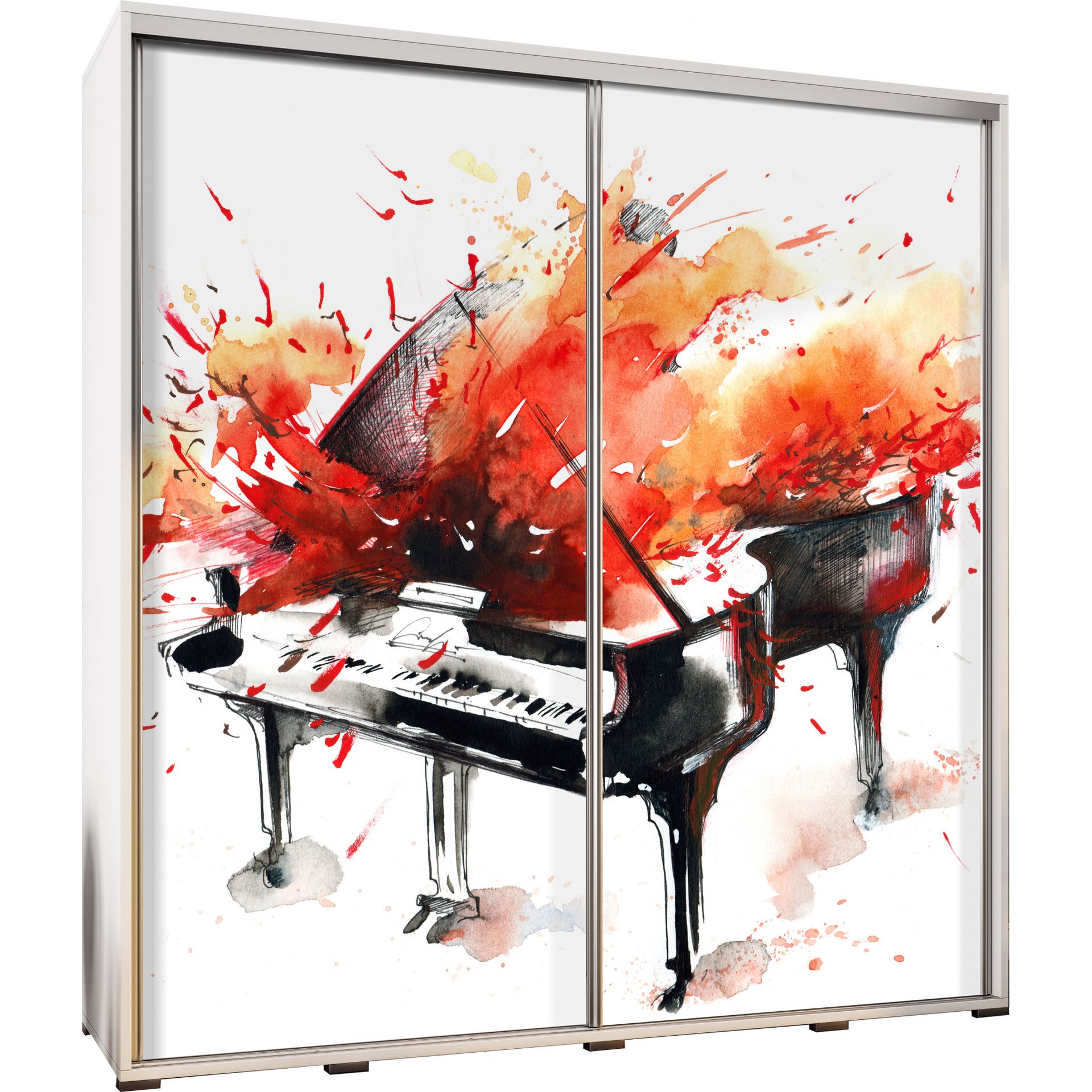 Szafa 205 z Grafiką Fortepian 3 Penelopa Maridex Dąb Catania