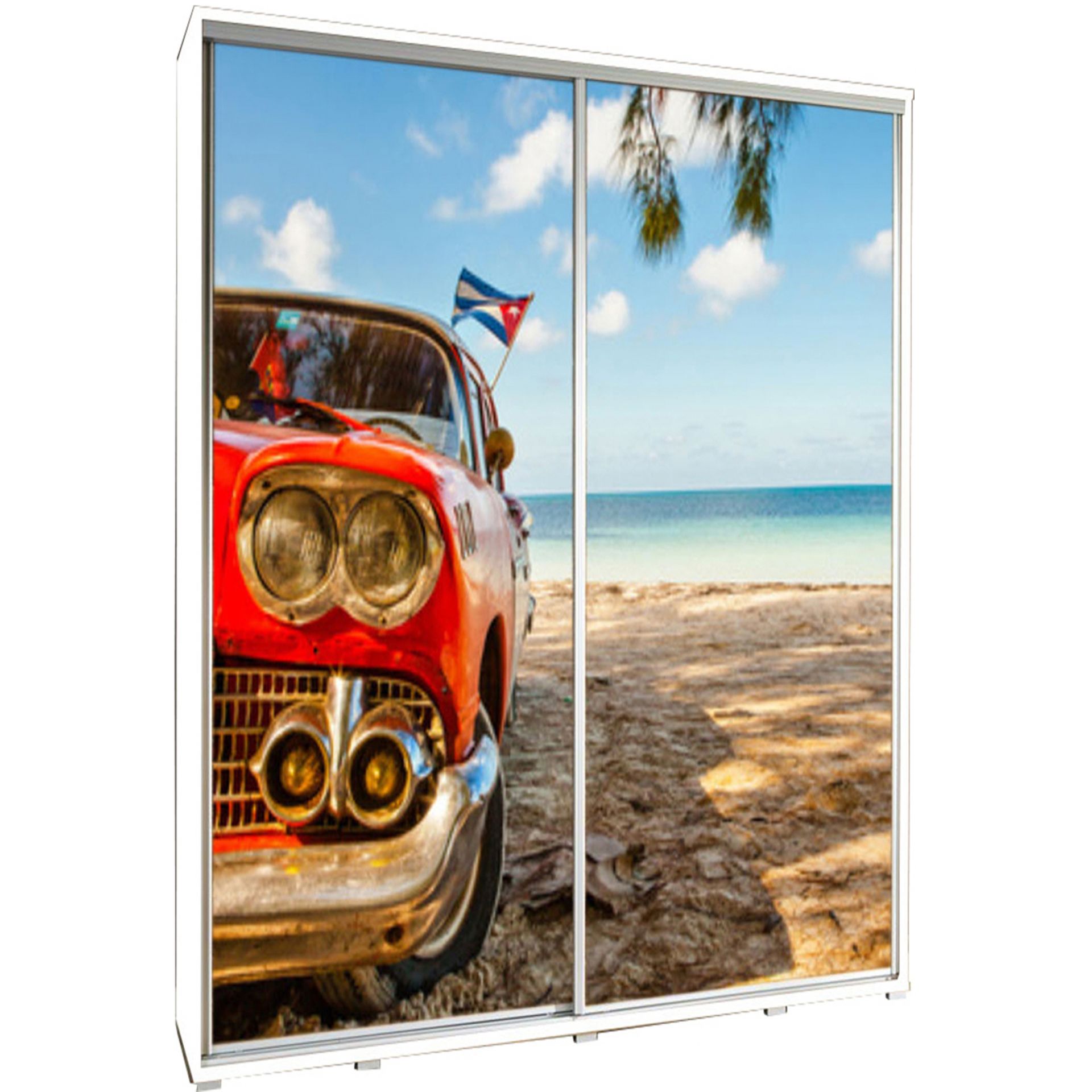 Szafa 155 z Grafiką Auto 5 Penelopa Maridex Biały Mat