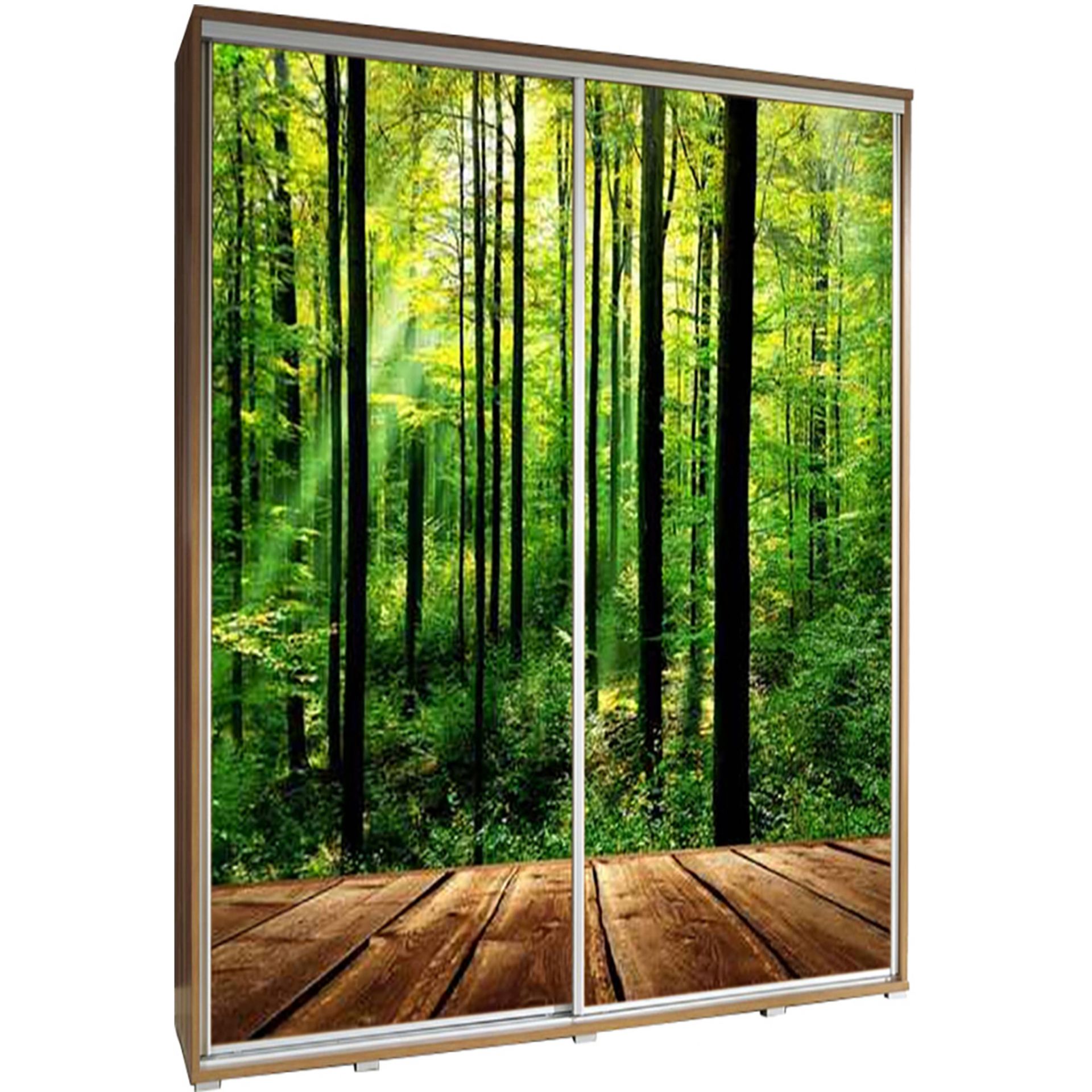 Szafa 155 z Grafiką Las Penelopa Maridex Biały Mat