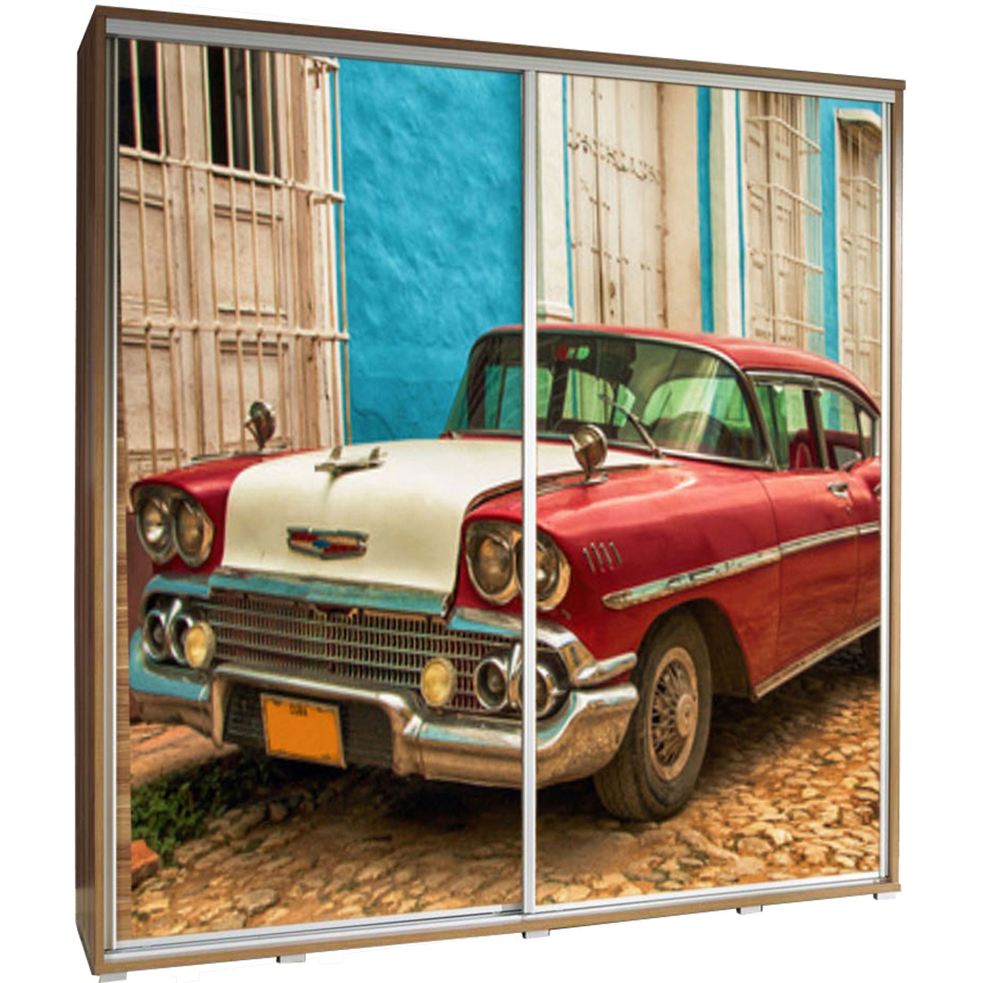 Szafa 205 z Grafiką Auto 3 Penelopa Maridex Biały Mat