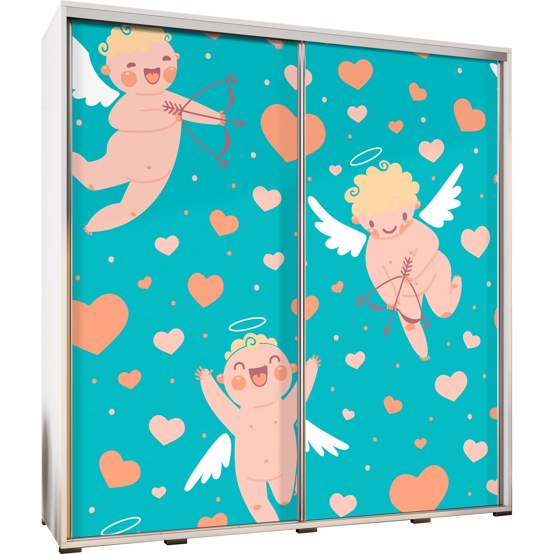 Szafa 205 z Grafiką Amorki Penelopa Maridex Dąb Artisan