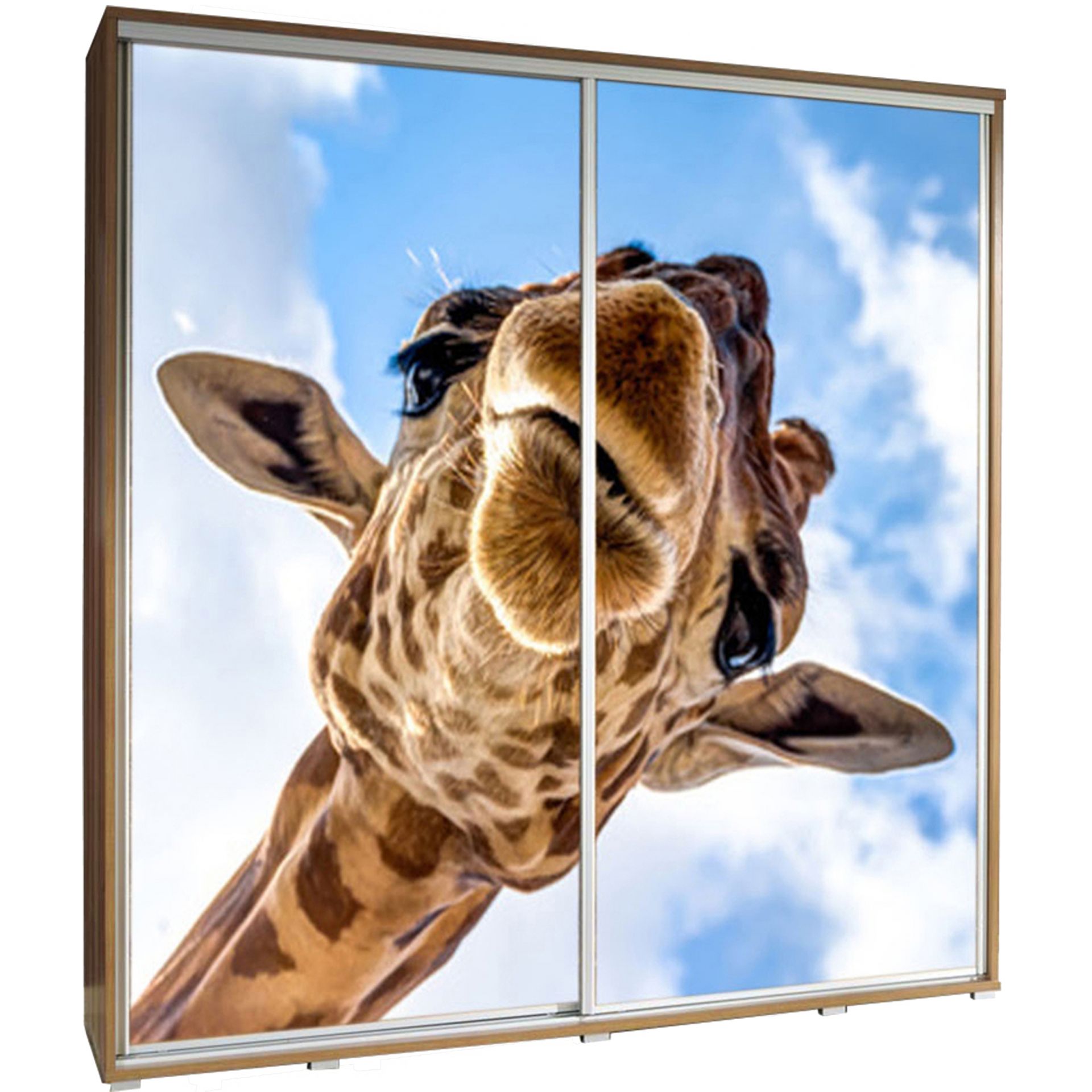 Szafa 205 z Grafiką Żyrafa 1 Penelopa Maridex Biały Mat