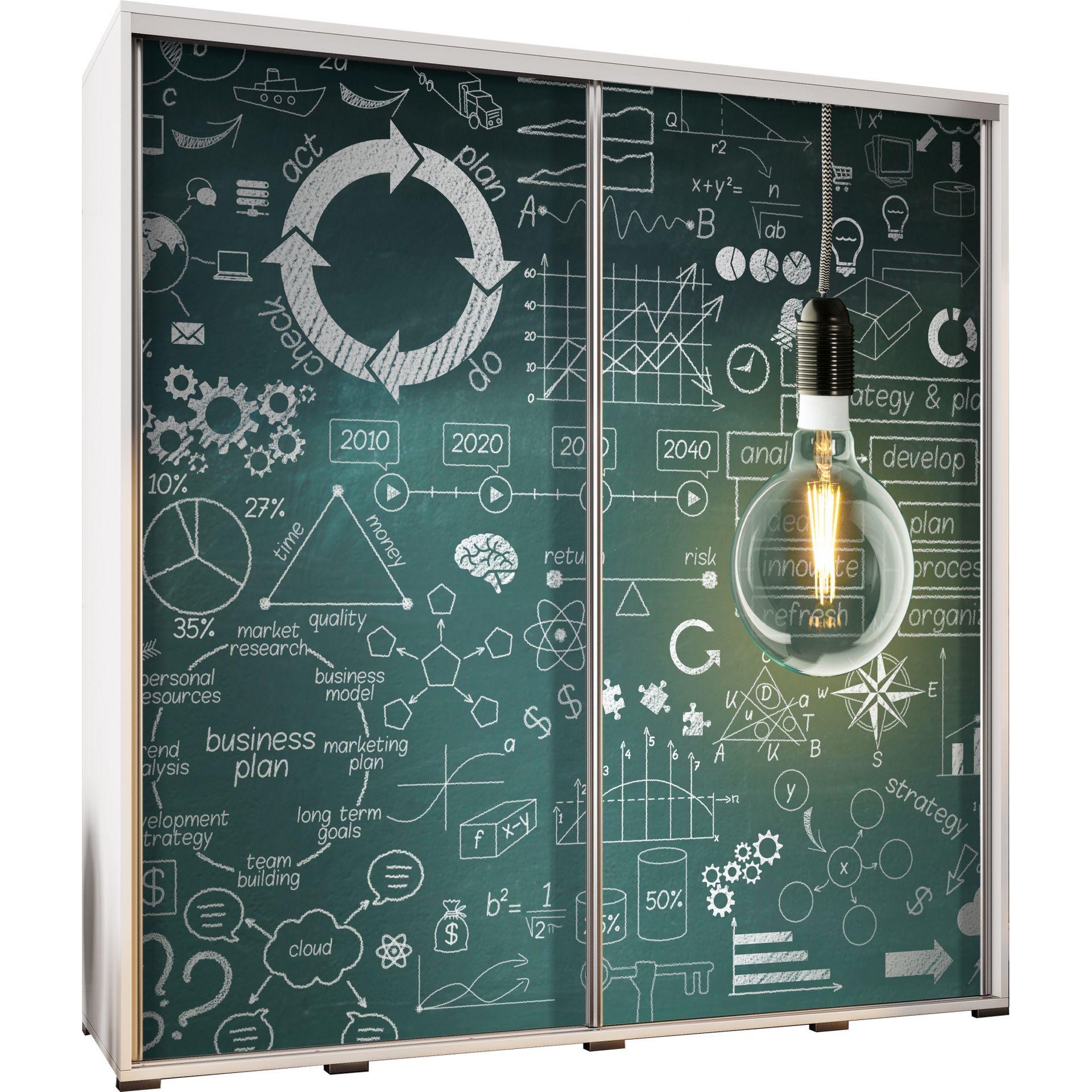 Szafa 205 z Grafiką Business Strategy Penelopa Maridex Dąb Catania