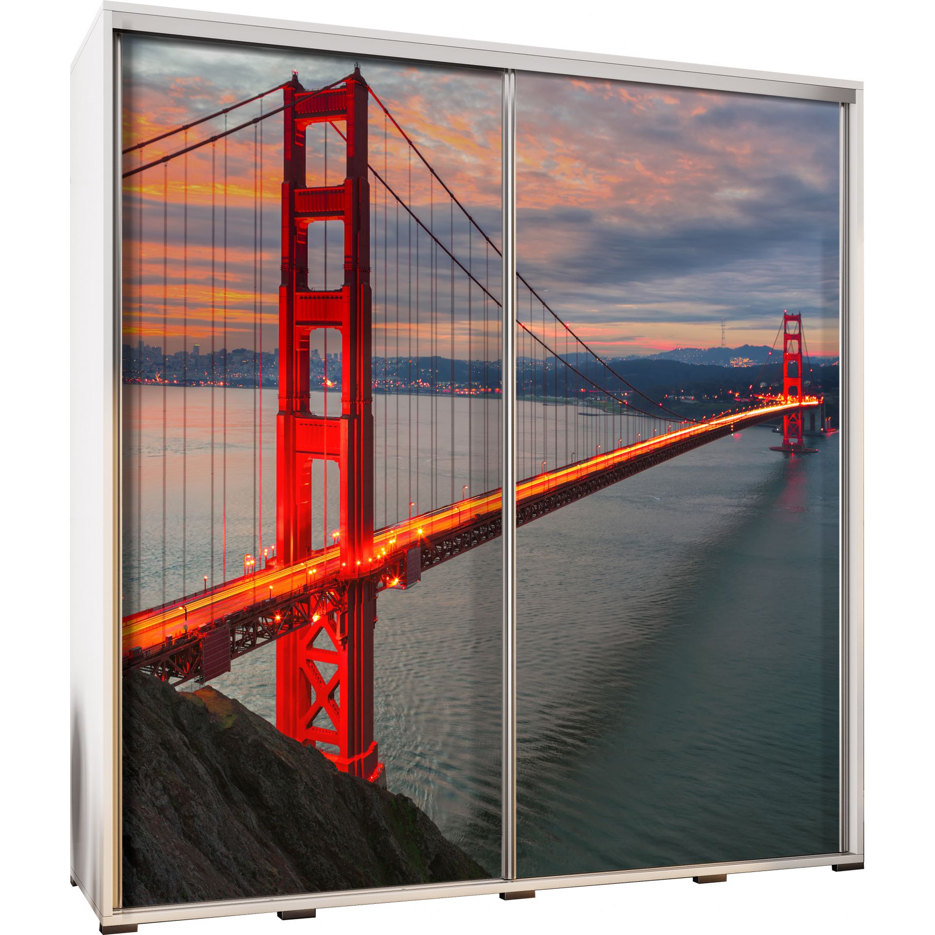 Szafa 205 z Grafiką Golden Gate Bridge Penelopa Maridex Dąb Artisan