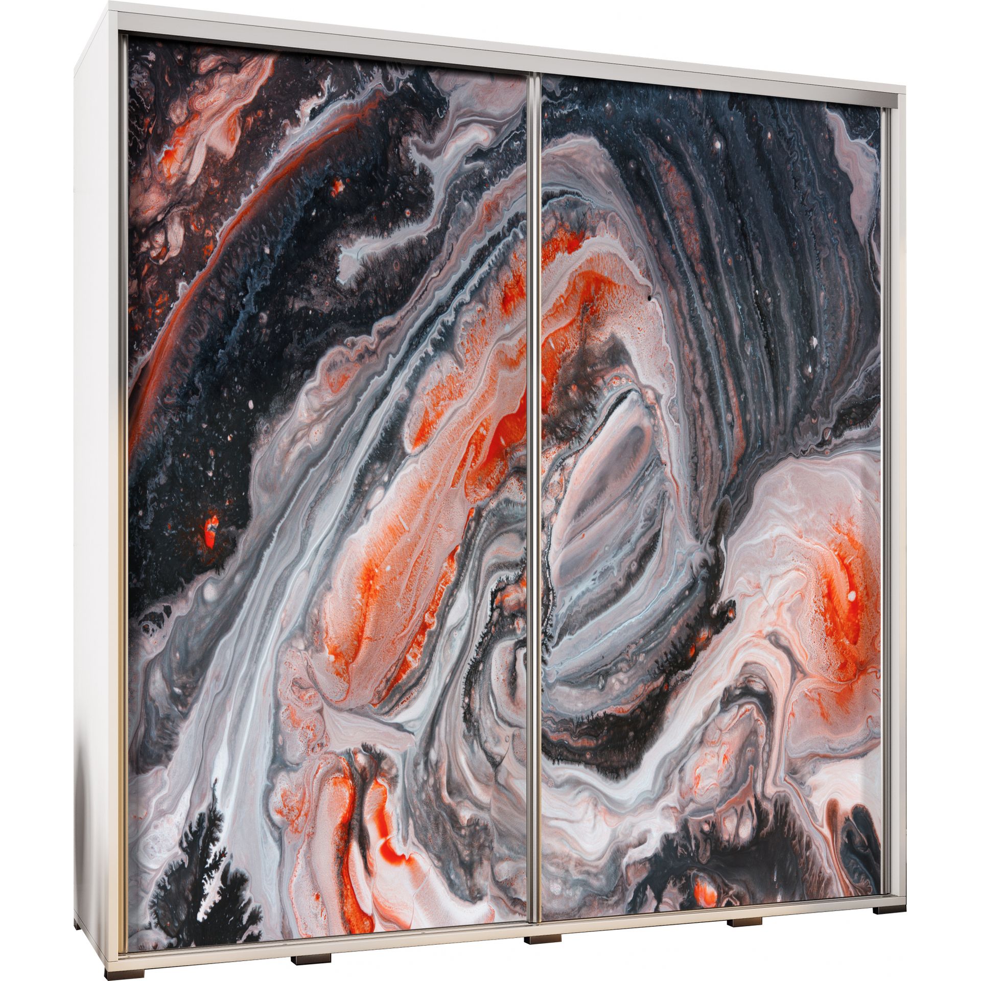 Szafa 205 z Grafiką Marmur 3 Penelopa Maridex Dąb Catania