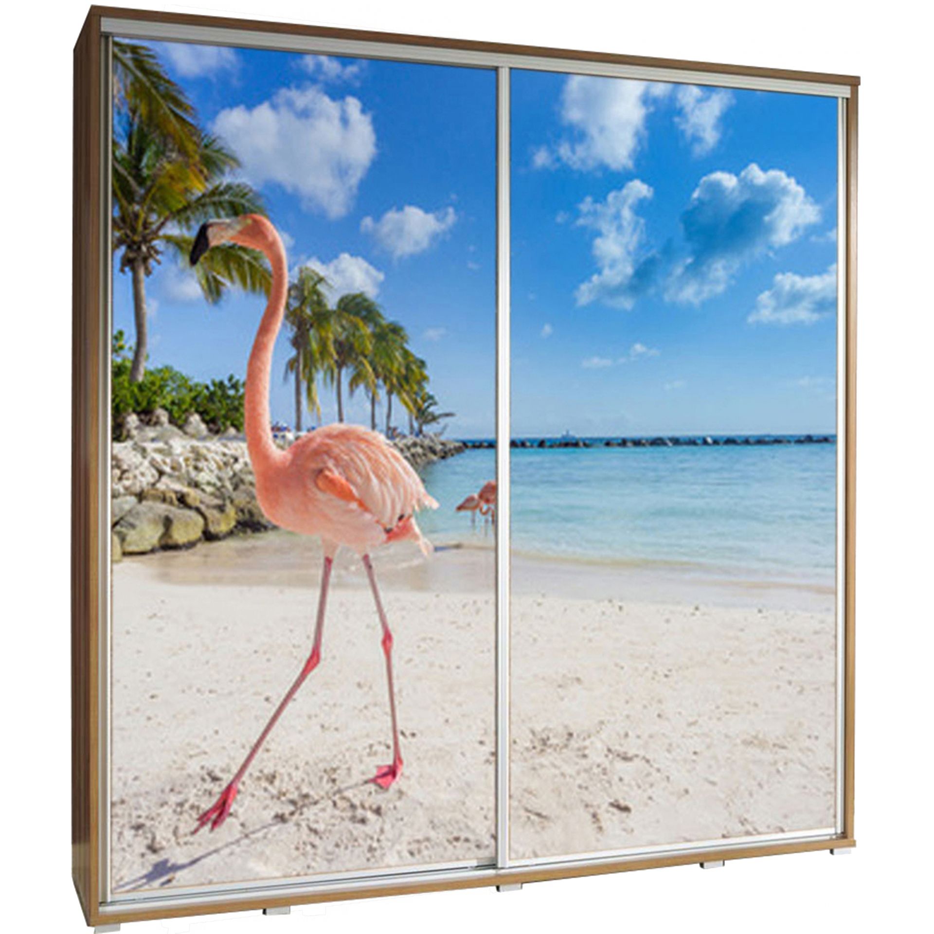 Szafa 205 z Grafiką Flaming 1 Penelopa Maridex Biały Mat