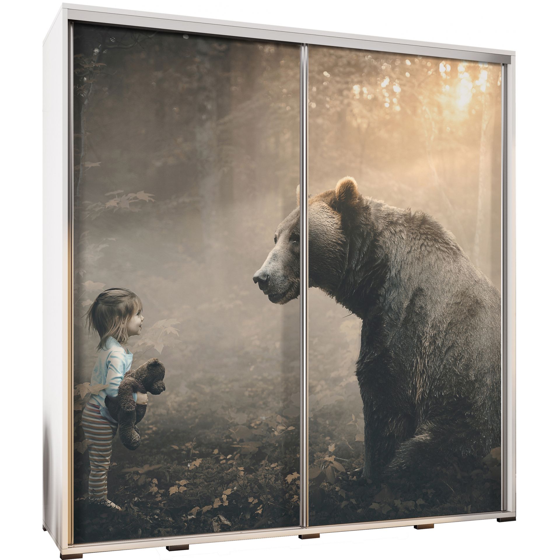 Szafa 205 z Grafiką Niedźwiedź Penelopa Maridex Dąb Catania