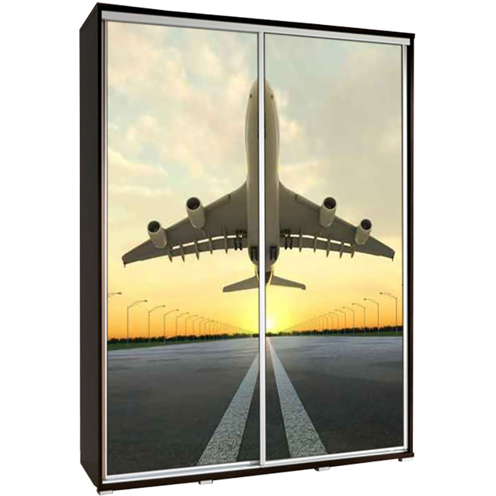 Szafa 155 z Grafiką Samolot 1 Penelopa Maridex Biały Mat