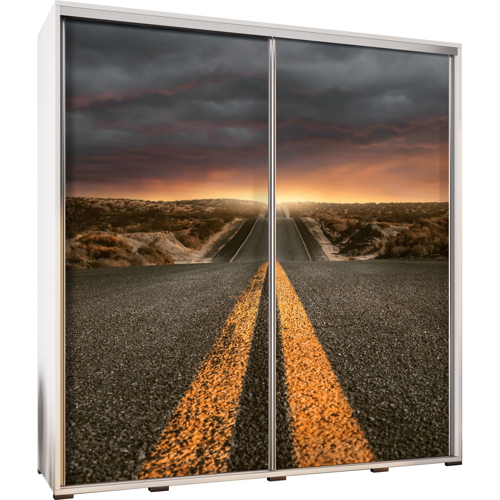 Szafa 205 z Grafiką Route 1 Penelopa Maridex Biały Mat