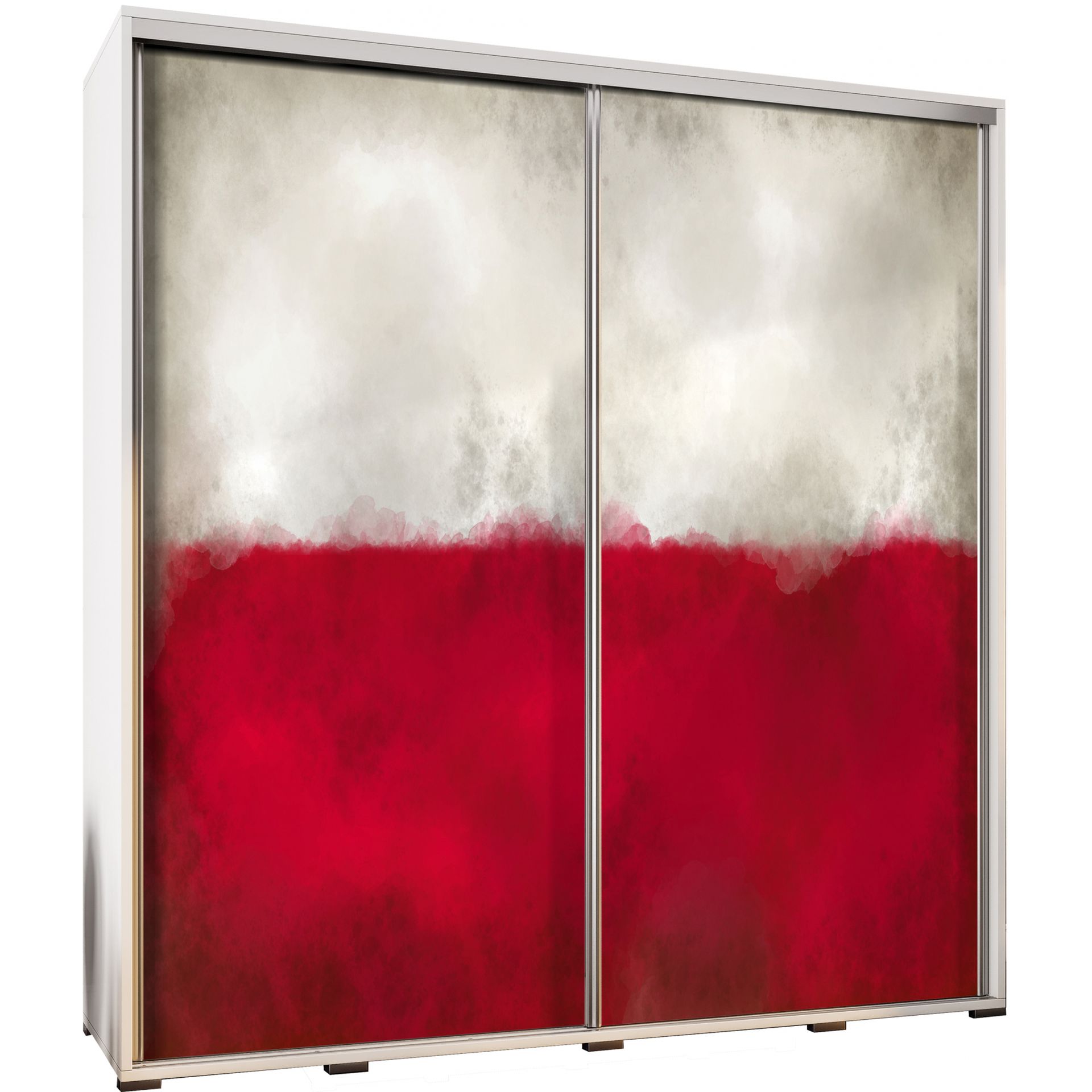 Szafa 205 z Grafiką Polska Penelopa Maridex Biały Mat