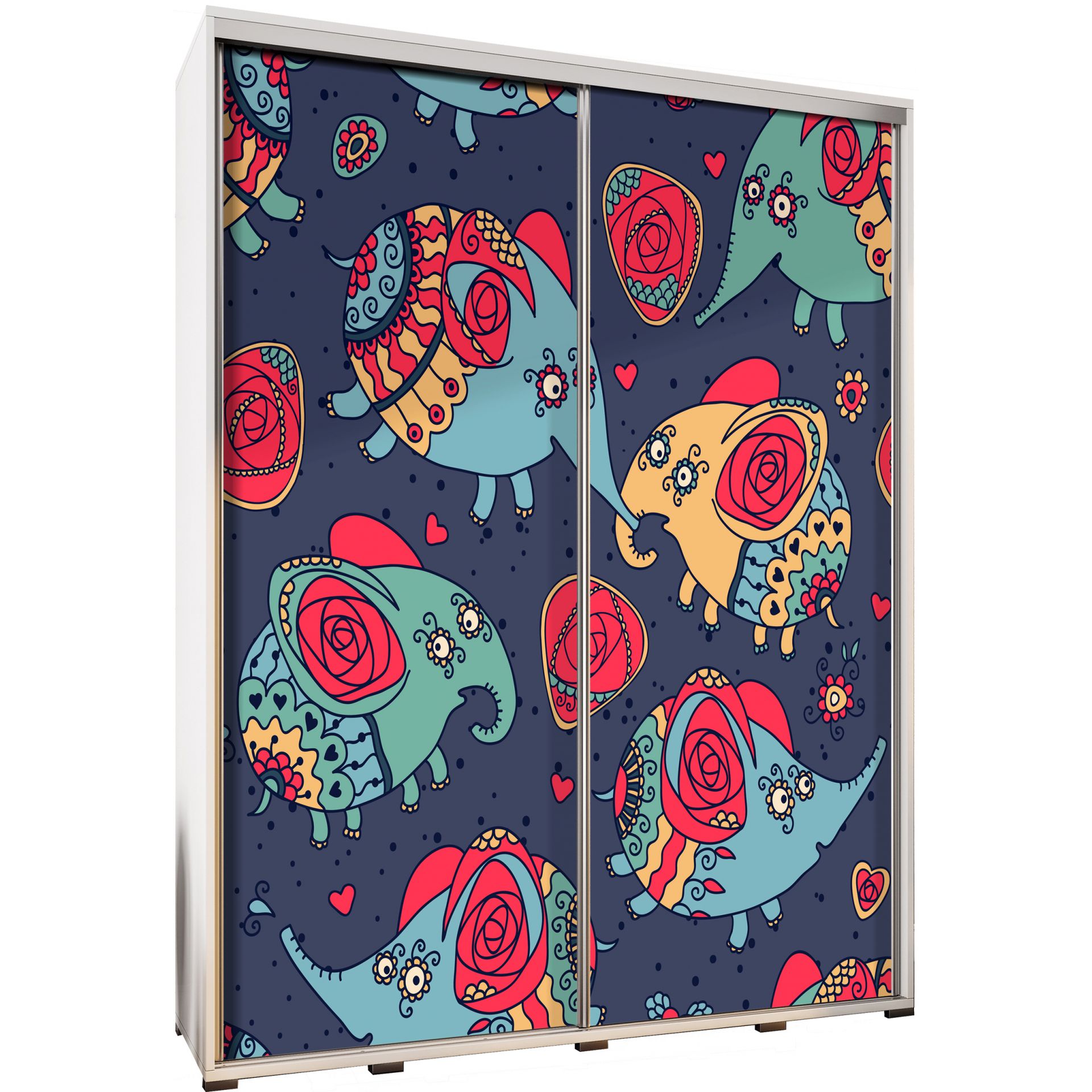 Szafa 155 z Grafiką Słonie 2 Penelopa Maridex Dąb Catania