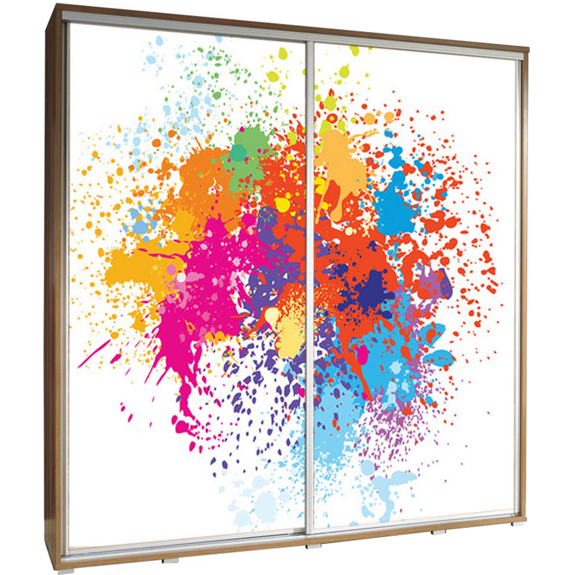 Szafa 205 z Grafiką Art 1 Penelopa Maridex Biały Mat