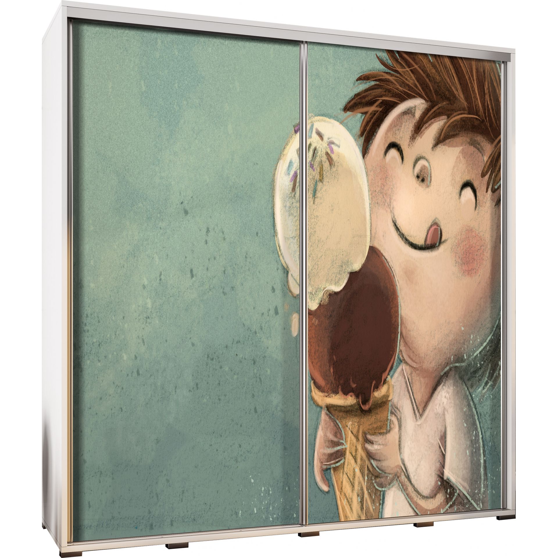 Szafa 205 z Grafiką Lodzik Penelopa Maridex Biały Mat