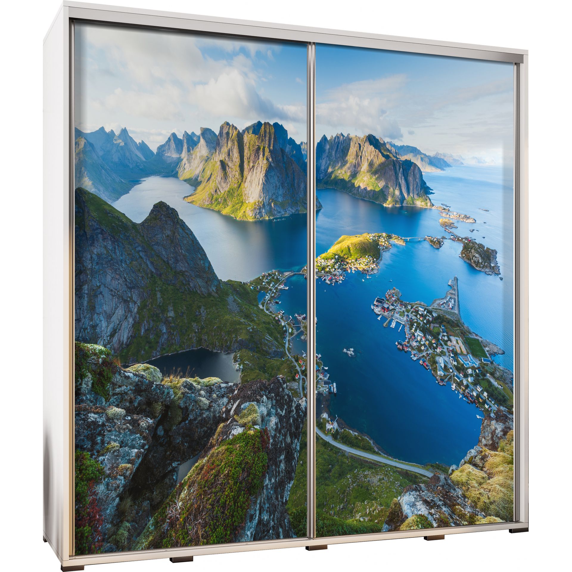 Szafa 205 z Grafiką Lofoty Penelopa Maridex Dąb Catania