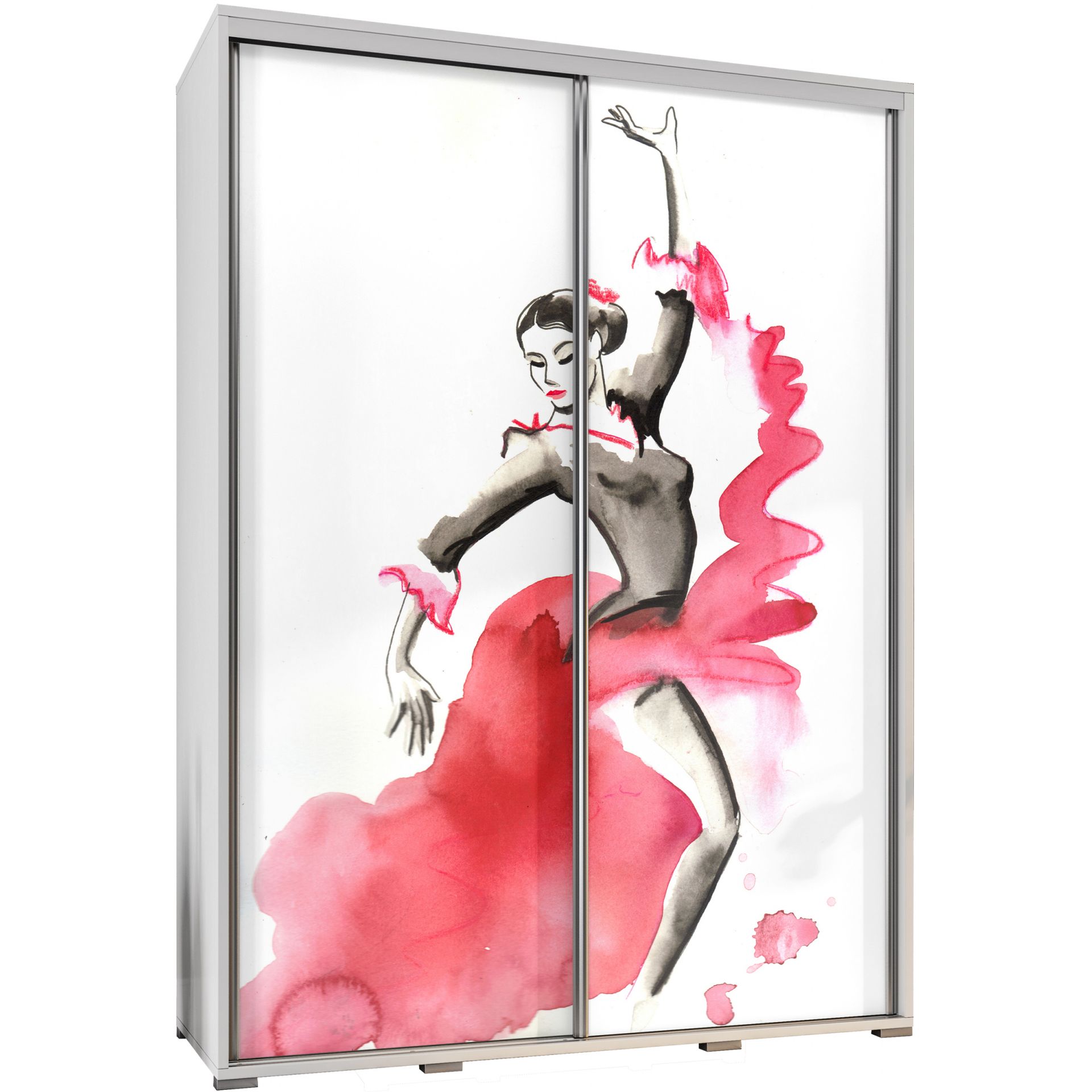 Szafa 155 z Grafiką Flamenco Penelopa Maridex Dąb Sonoma