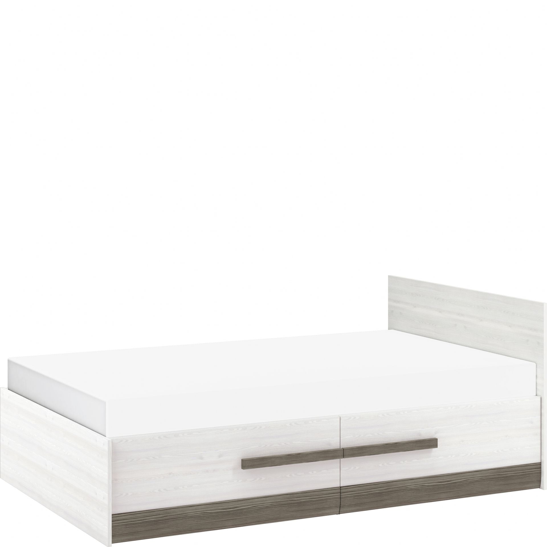 Łóżko 120 x 200 17 Blanco ML Meble Sosna Śnieżna, New Grey