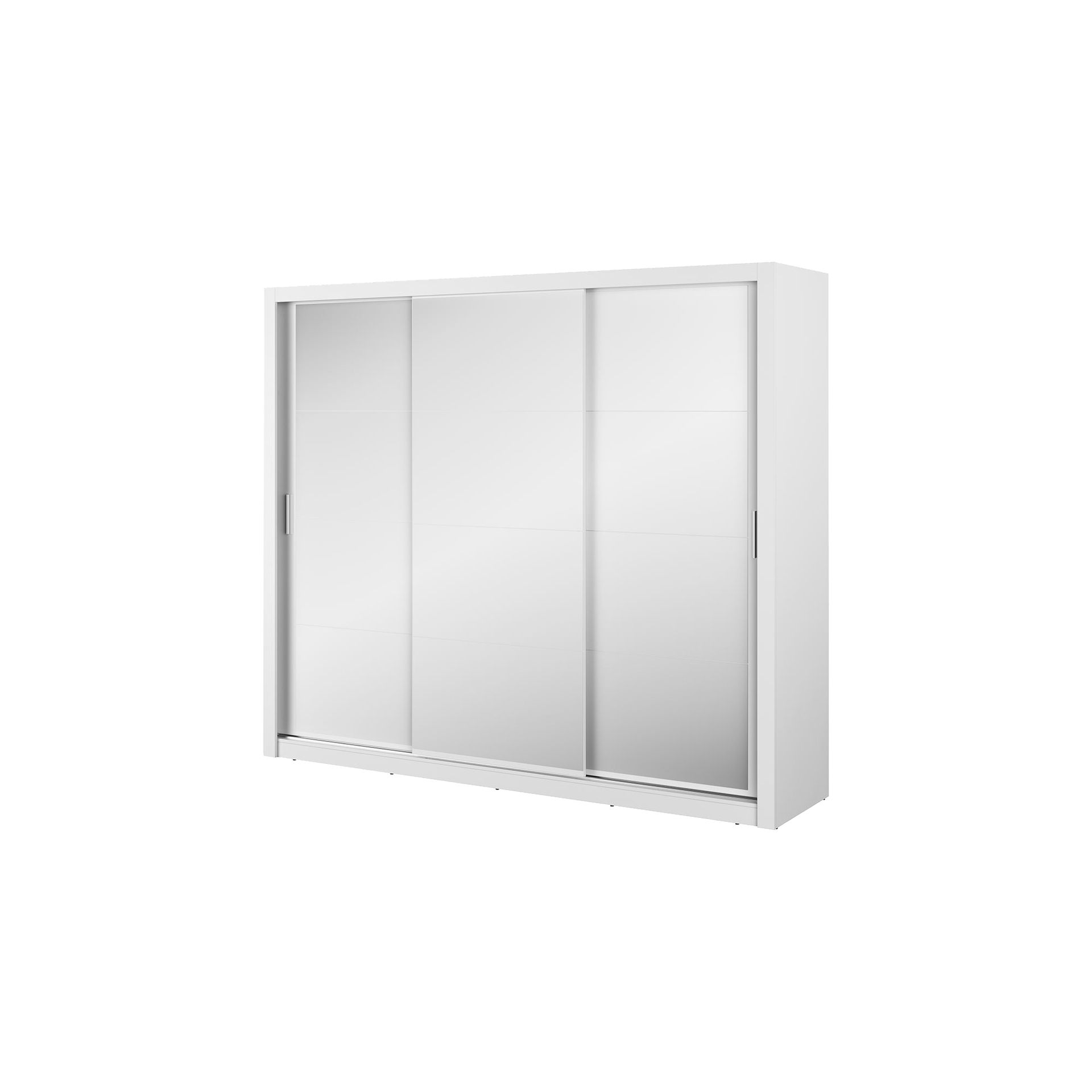 Szafa Przesuwna 250 z Lustrem ID-01-3L Idea Lenart Biały