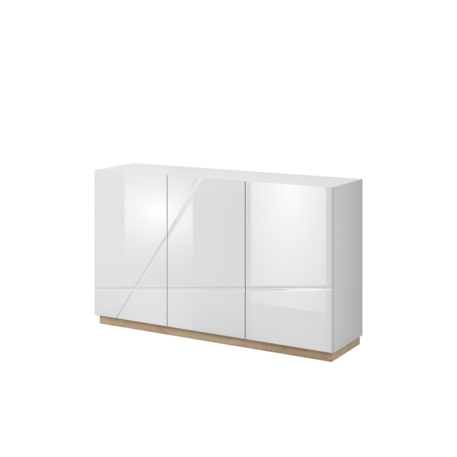 Komoda 3D FU-07 Futura Lenart Biały, Dąb Riviera