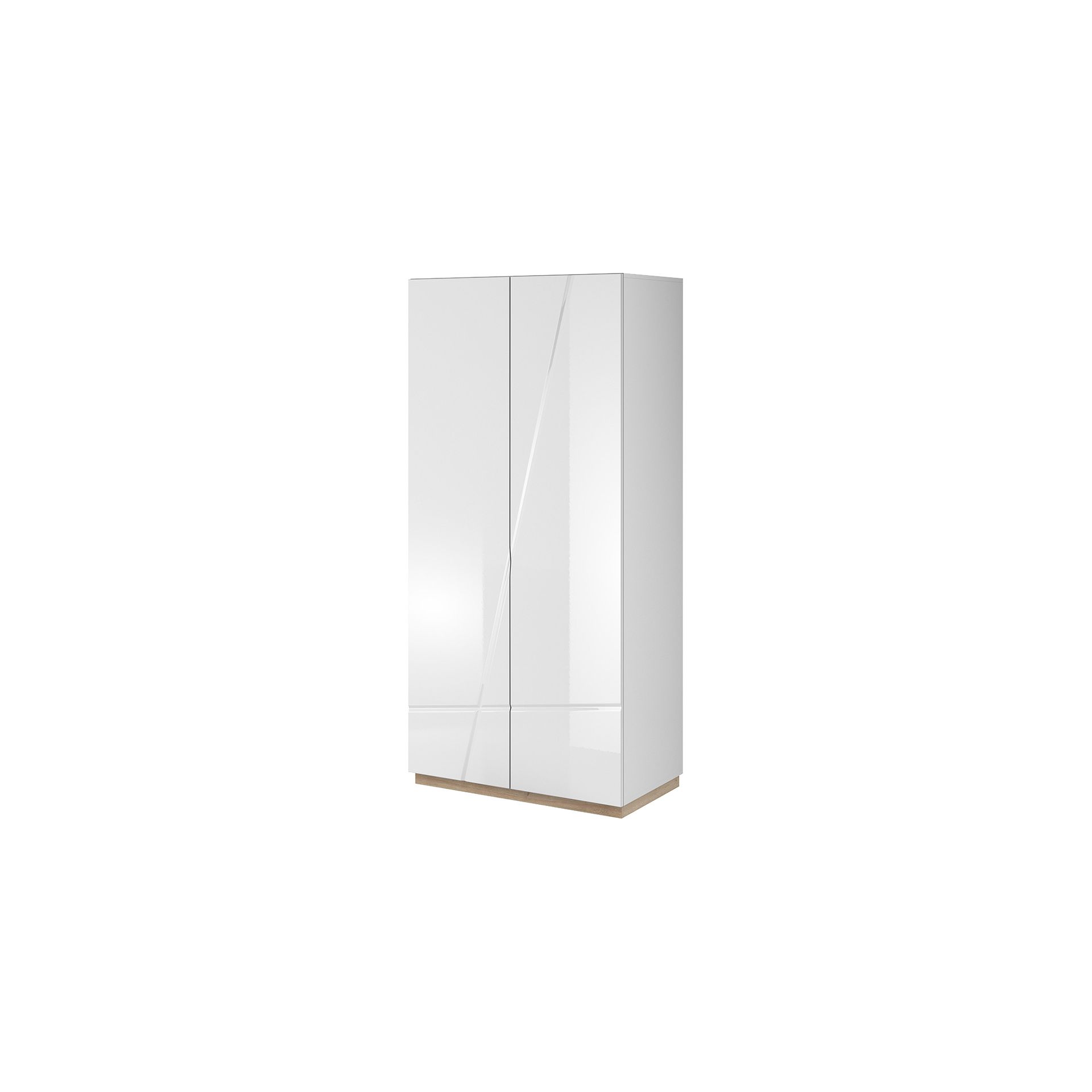 Szafa 2D FU-01 Futura Lenart Biały, Dąb Riviera