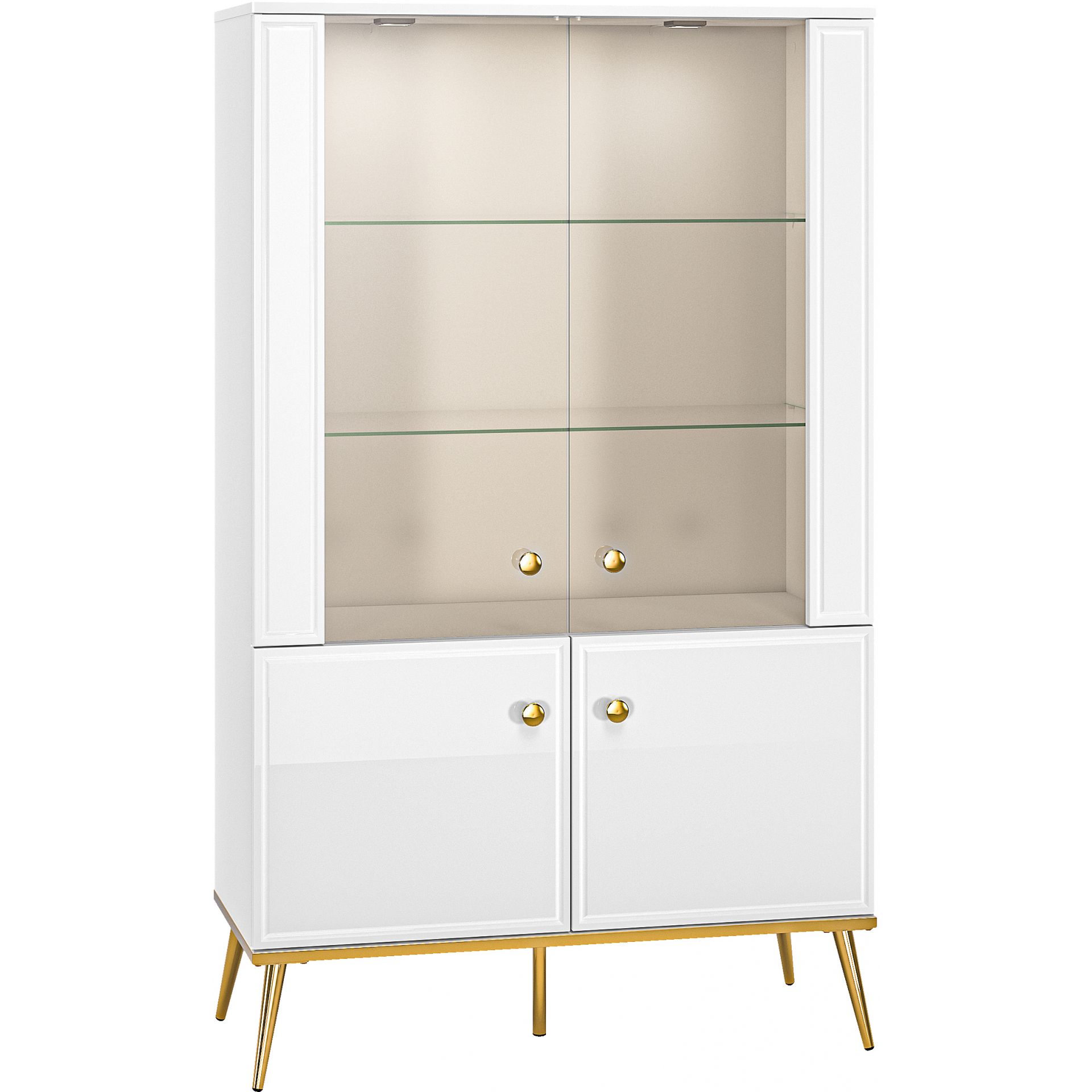 Kredens 03 Goldin ML Meble Biały, Biały Alpejski