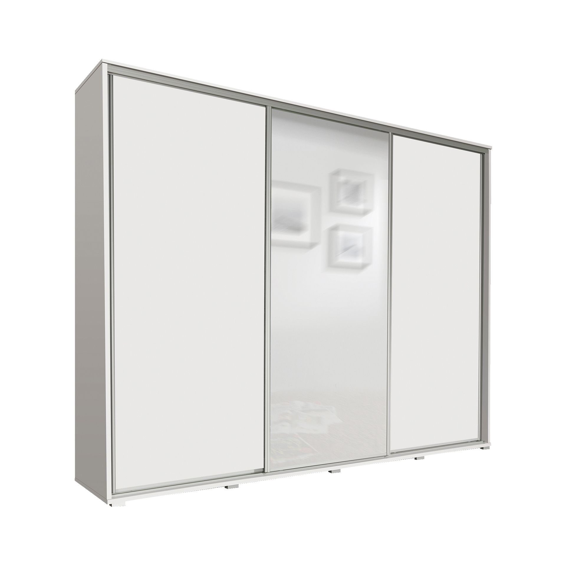 Szafa z Lustrem Silver Maridex Kasztan Wenge