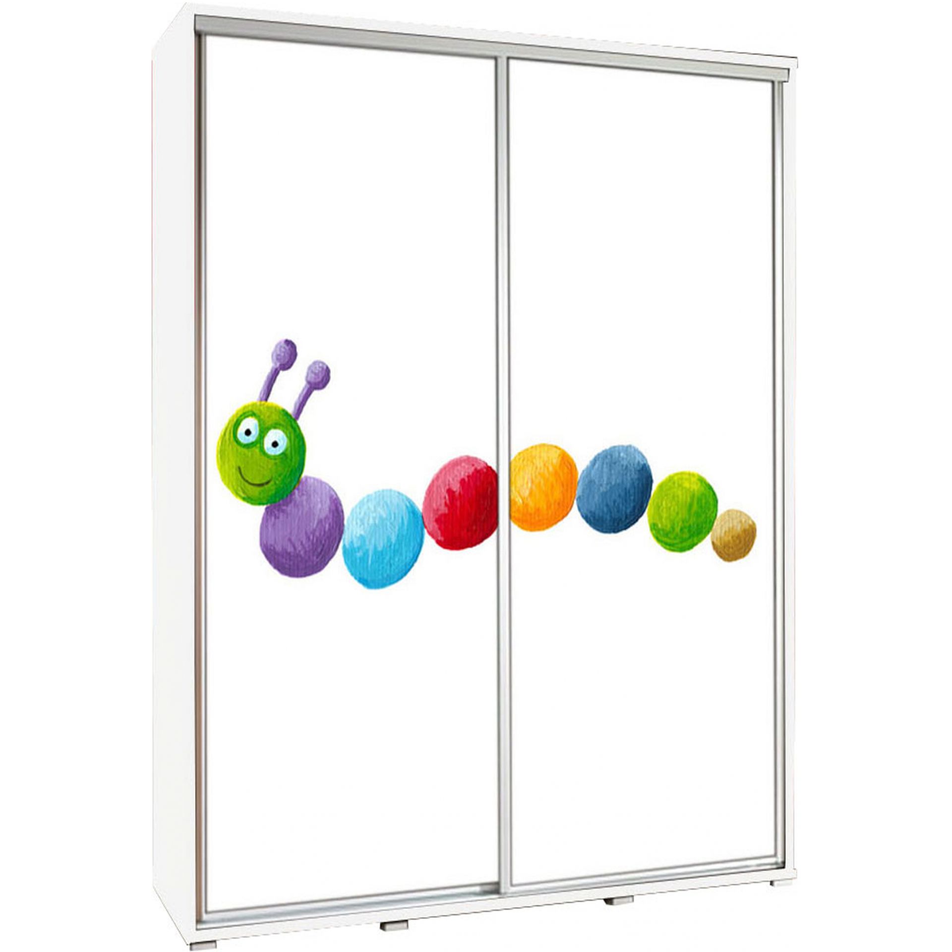 Szafa 155 z Grafiką Dżdżownica Penelopa Maridex Biały Mat