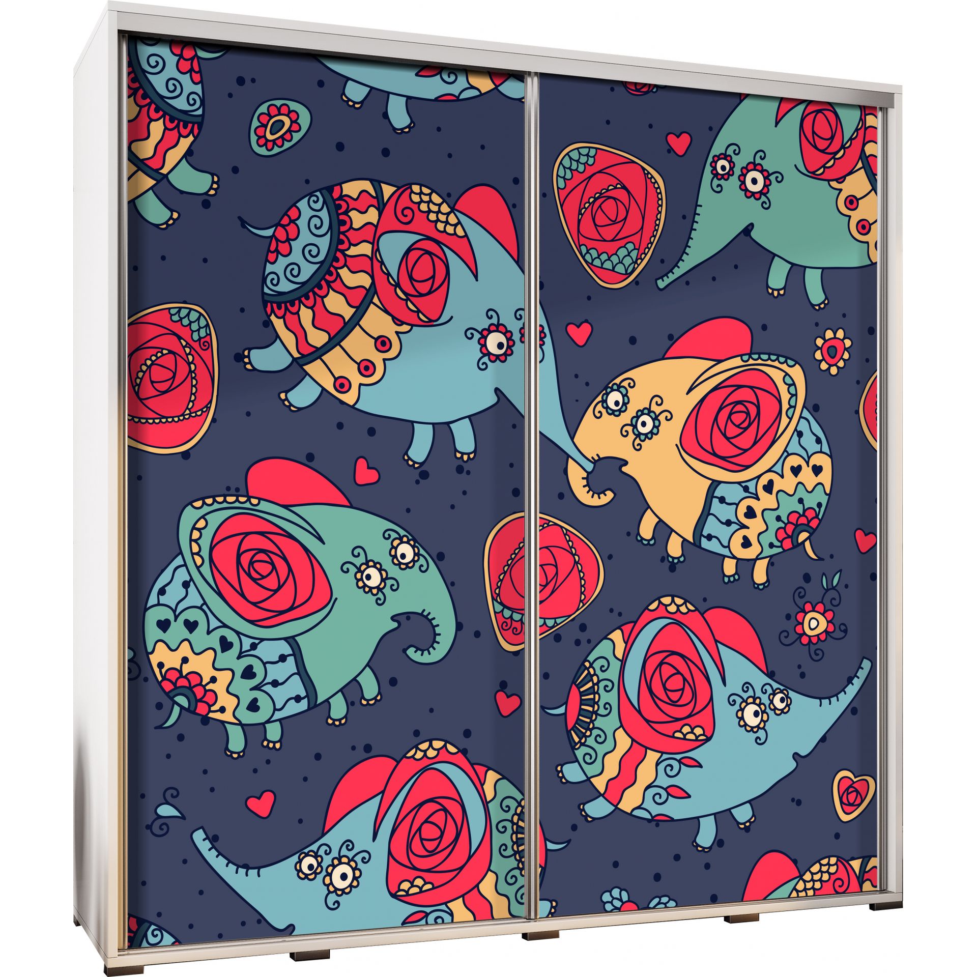 Szafa 205 z Grafiką Słonie 2 Penelopa Maridex Dąb Artisan