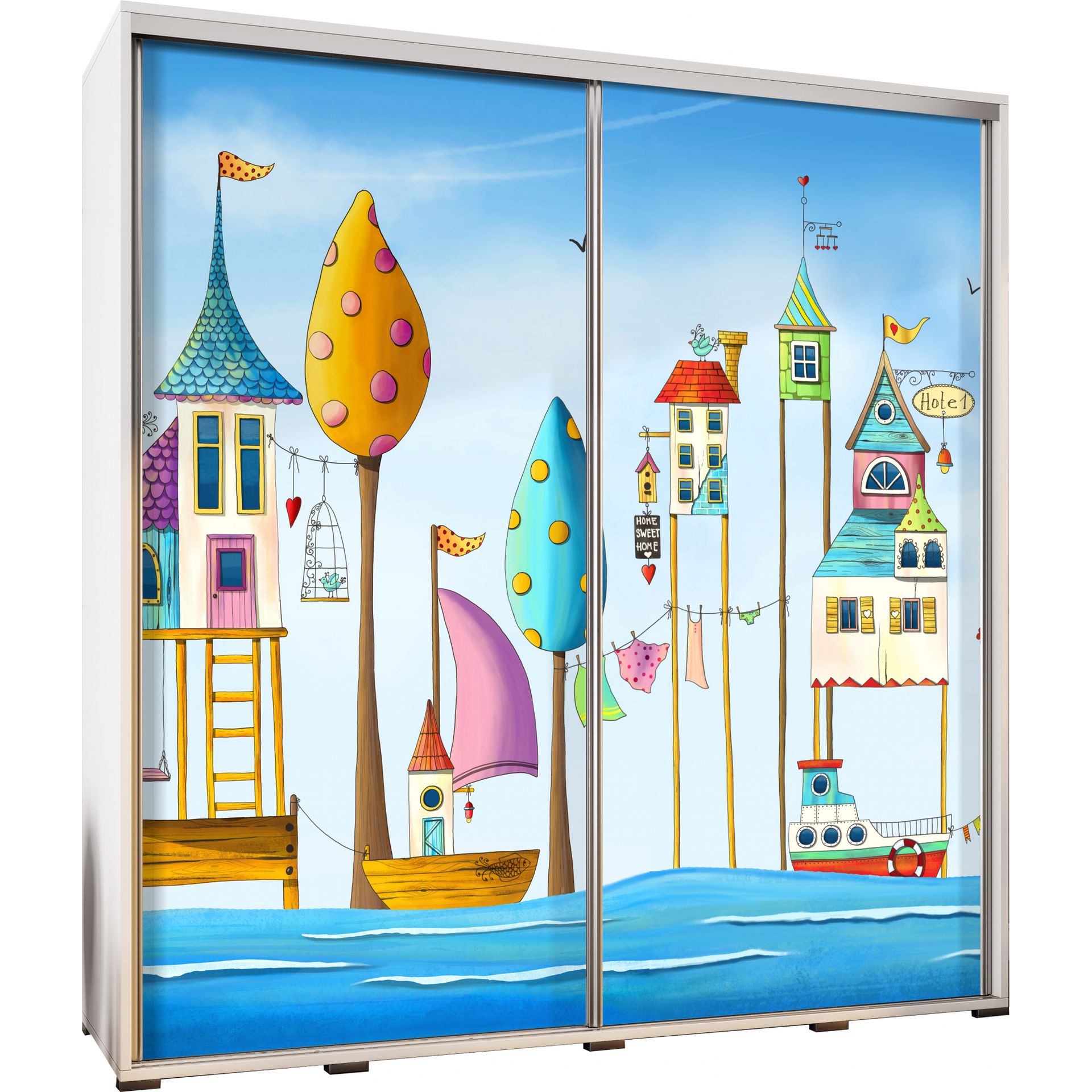 Szafa 205 z Grafiką Magiczne Domki Penelopa Maridex Dąb Catania