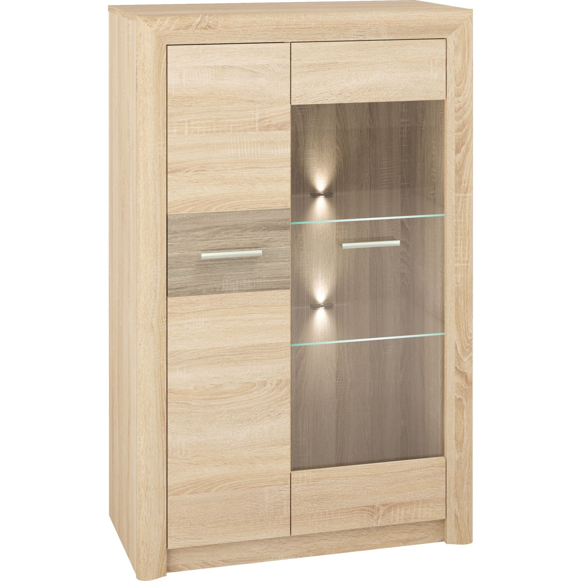 Kredens 06/S Castel ML Meble Sonoma Jasna, Sonoma Truflowa
