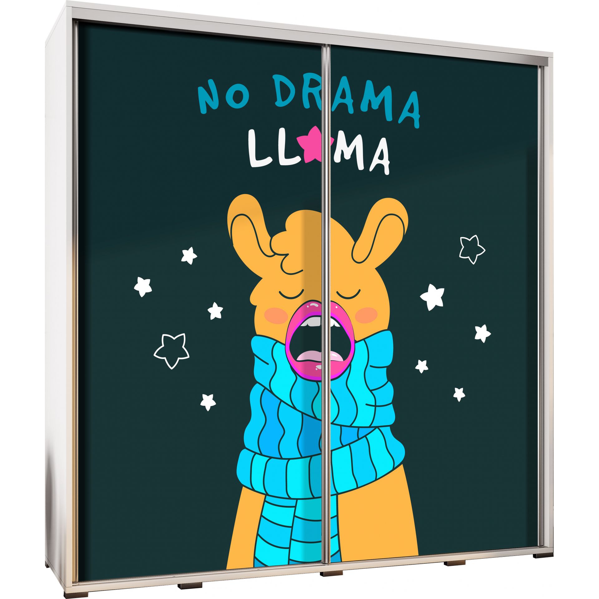 Szafa 205 z Grafiką Lama Penelopa Maridex Kasztan Wenge