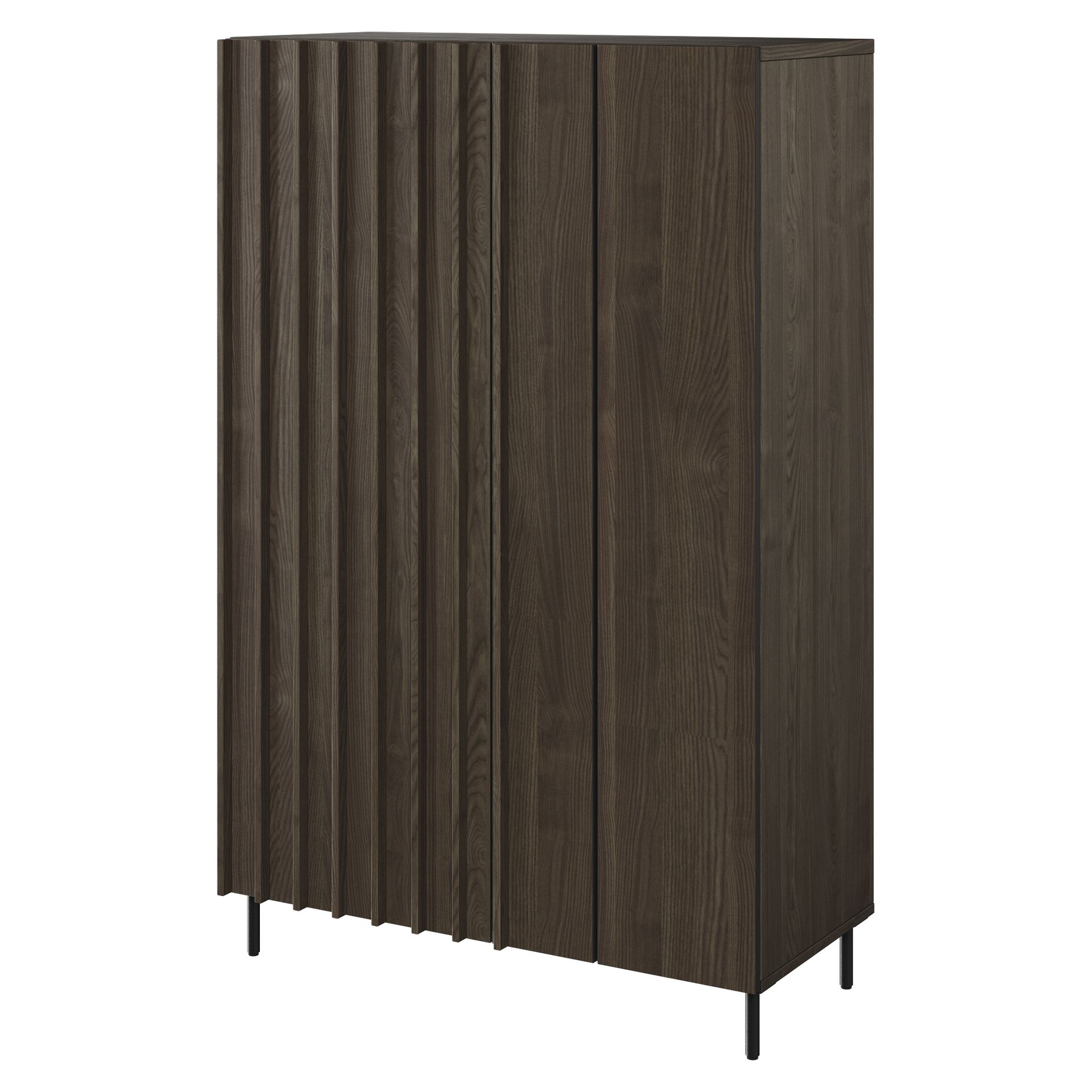 Szafka 2D PE-05 Piemonte Lenart Jesion Portland, Czarny