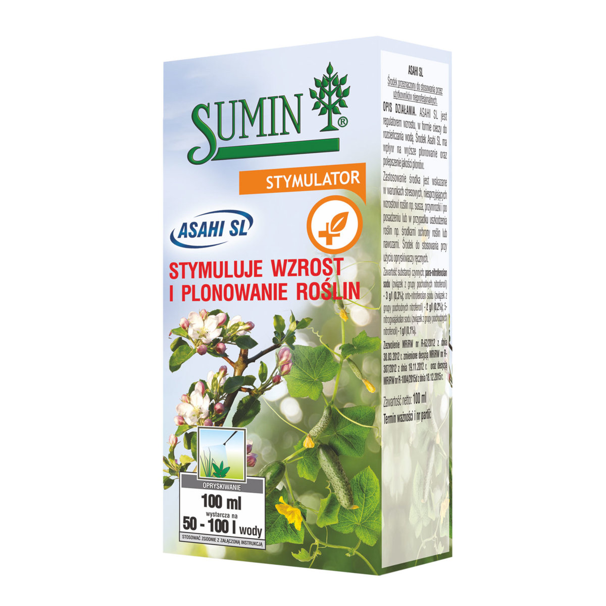 ASAHI SL 100 ML  KKA-00534 polepszenie wysokości jakości plonów