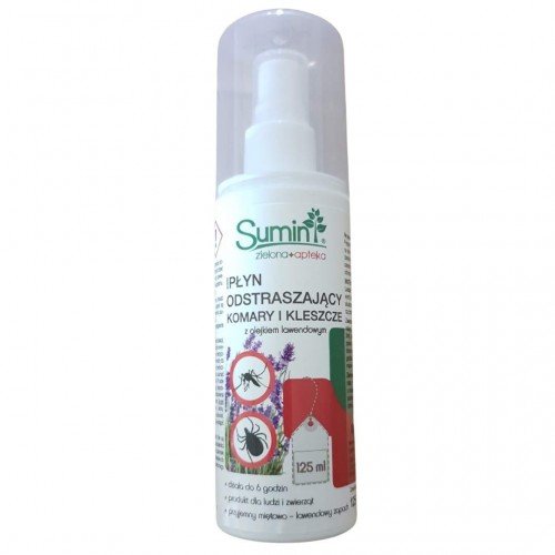 Sumin, Płyn odstraszającykomary i kleszcze z lawendą, 125 ml
