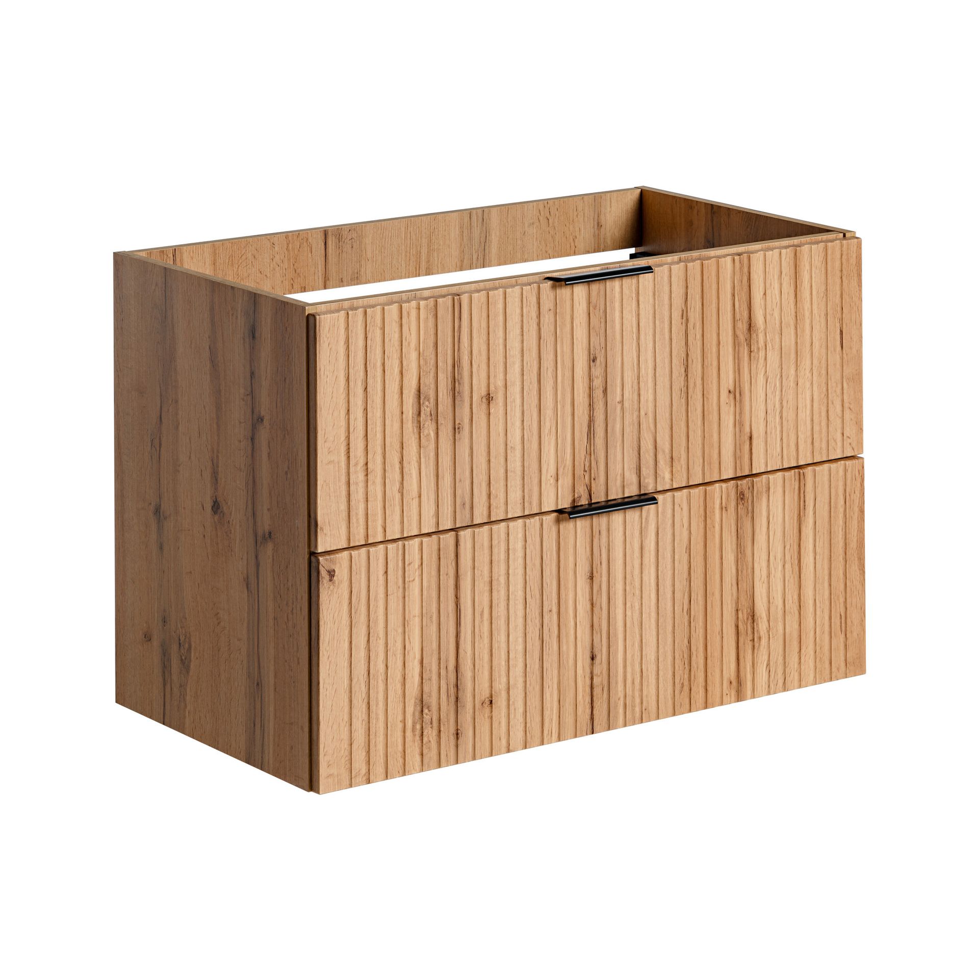 Szafka Łazienkowa Wisząca Pod Umywalkę 80 cm 82-80-B-2S Adel Oak Comad Dąb Wotan, Szary Skalny