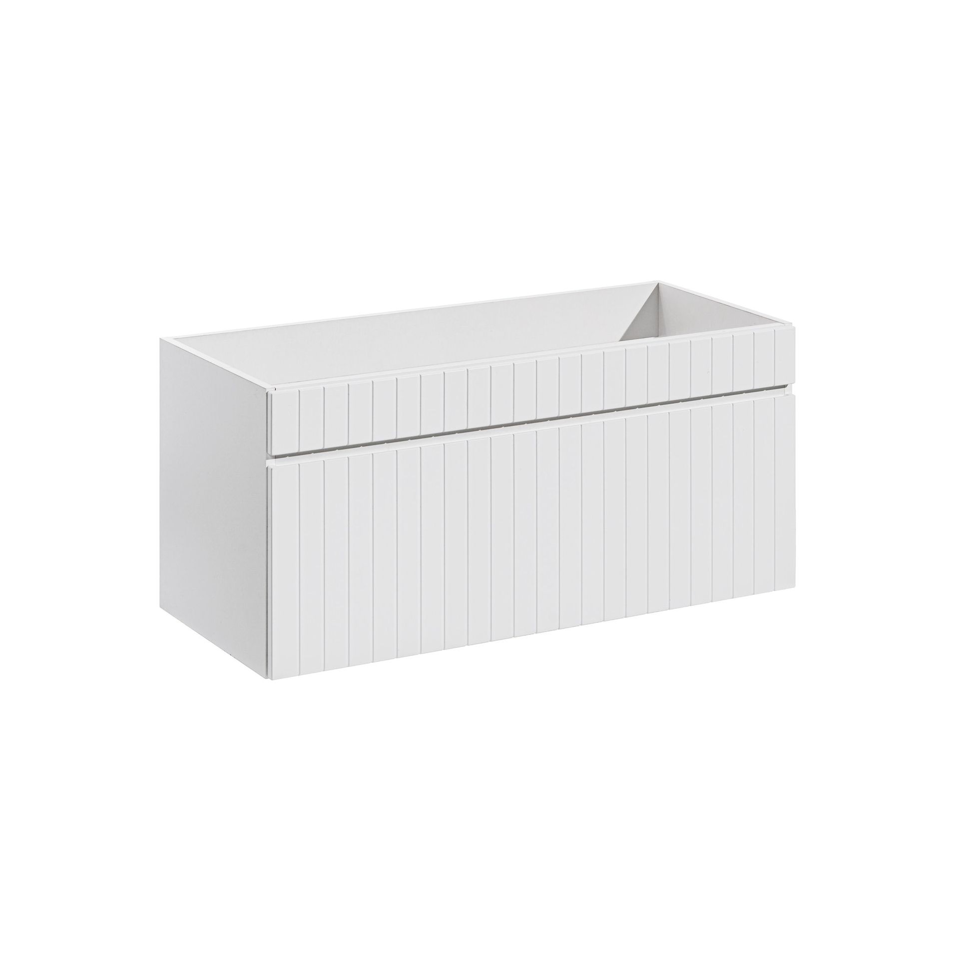 Szafka Łazienkowa Wisząca Pod Umywalkę 100 cm 82-100-D-1S Iconic White Comad Alpejska Biel
