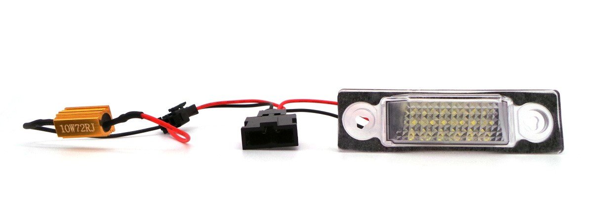Ford Galaxy, VW Sharan, Seat Alhambra, lampki tablicy rejestracyjnej LED 2x650lm 2szt