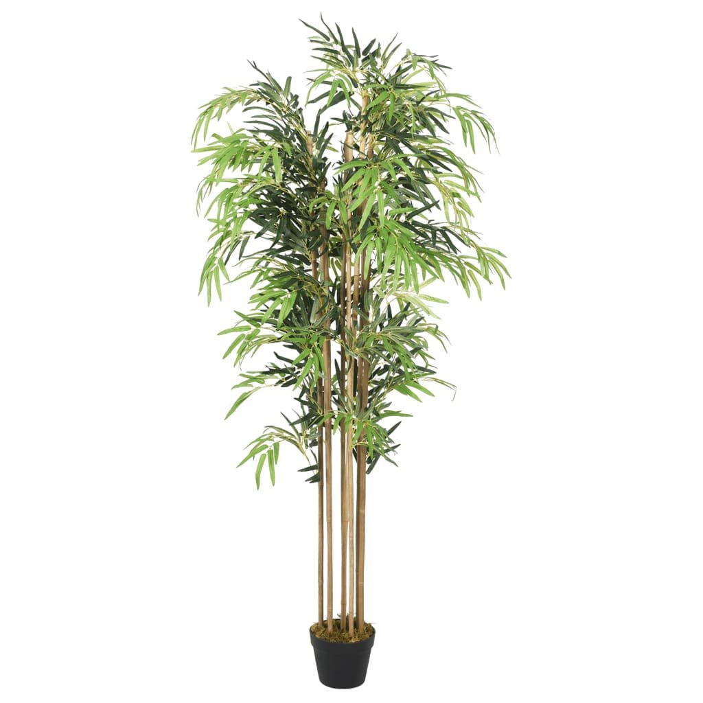 vidaXL Sztuczny bambus, 500 liści, 80 cm, zielony