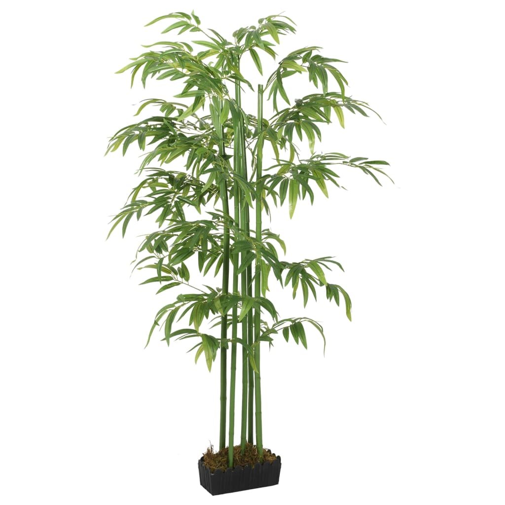 vidaXL Sztuczny bambus, 240 liści, 80 cm, zielony