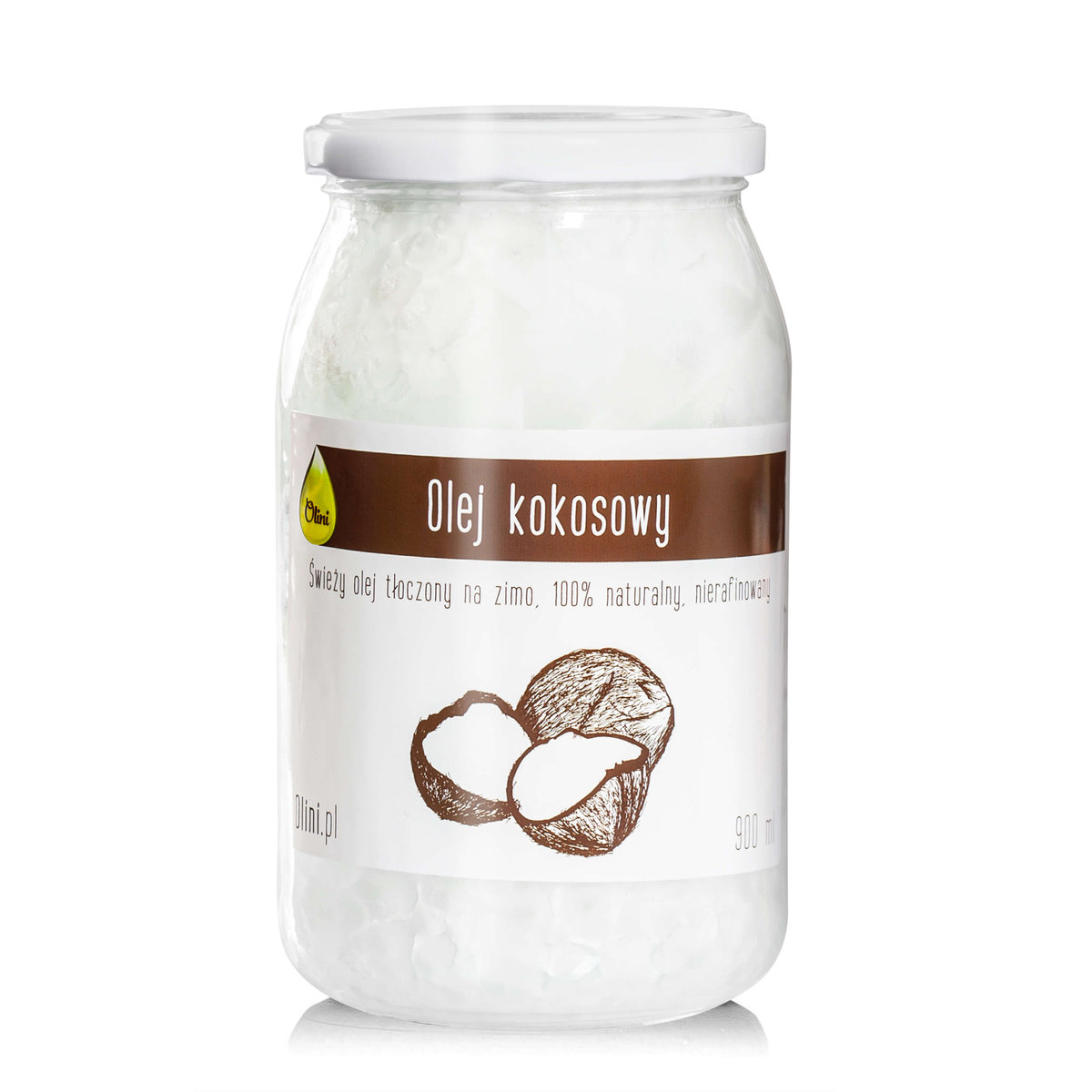 Olej kokosowy nierafinowany Olini 900 ml
