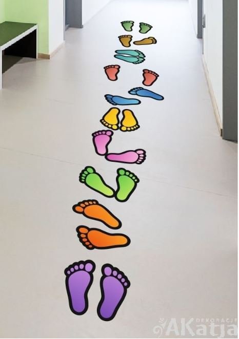 STOPKI DO SKAKANIA- naklejki antypoślizgowe na podłogę