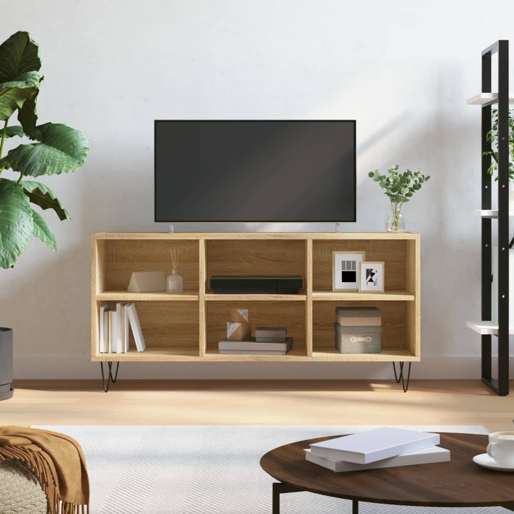 vidaXL Szafka pod TV, dąb sonoma, 103,5x30x50 cm