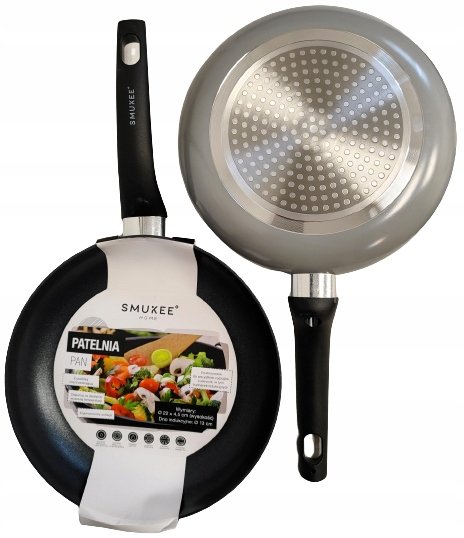 SMUKEE Patelnia z powłoką NON-STICK 22 cm szara